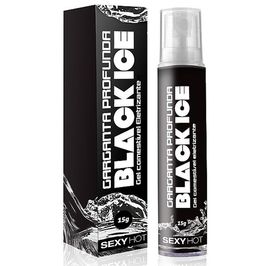 Gel Comestivel Eletrizante Garganta Profunda Black Ice 15g Sexy Hot - Miess