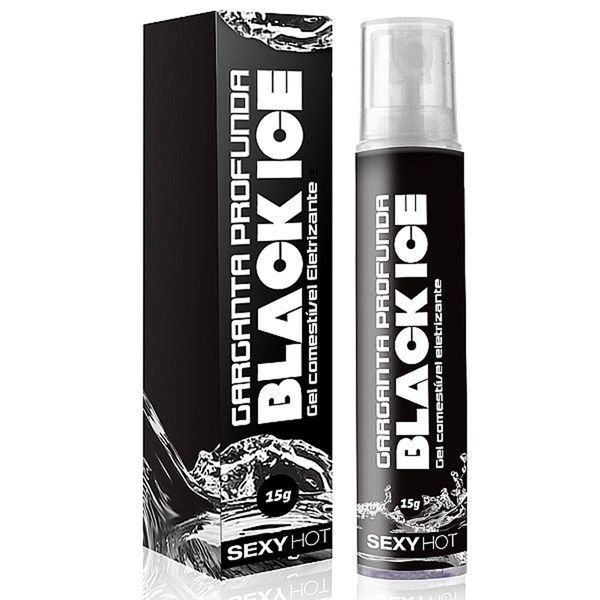 Gel Comestivel Eletrizante Garganta Profunda Black Ice 15g Sexy Hot - Miess