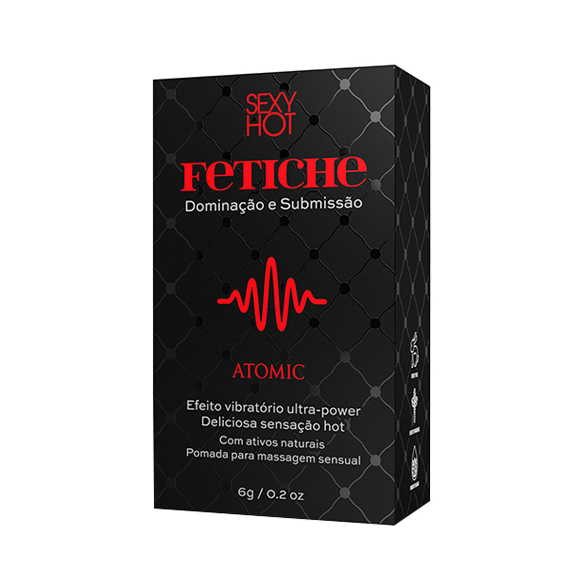 Fetiche Atomic Efeito Vibração Ultra Power com Sensação Hot 6g Sexy Hot