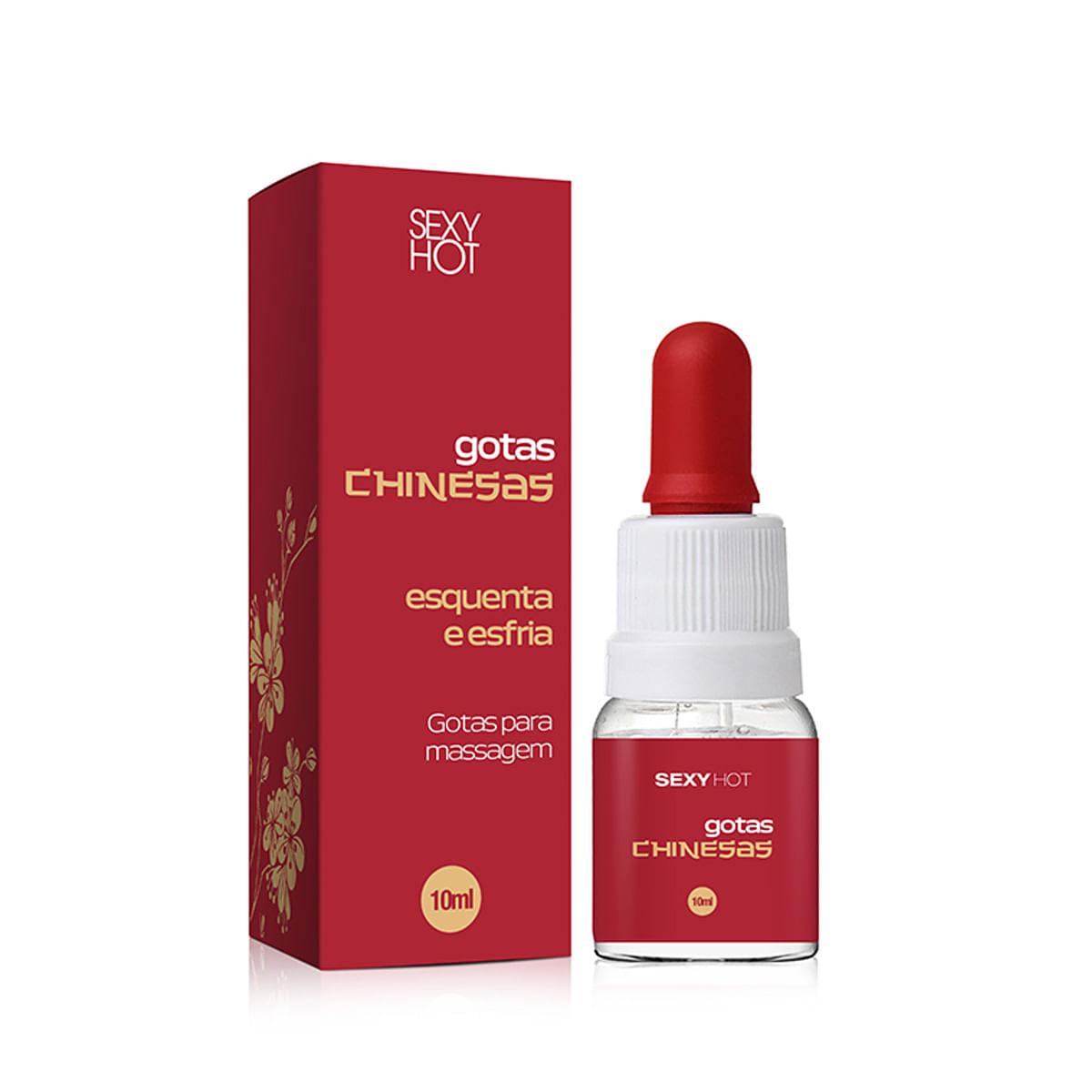 Gotas Chinesas Gel de Massagem que Esquenta e Esfria 10ml Sexy Hot