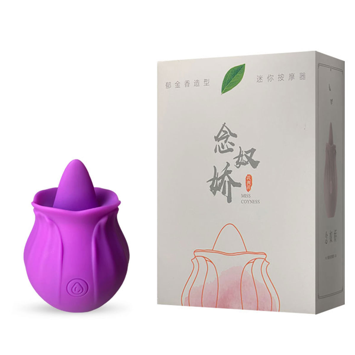 Flower Tongue Estimulador Formato de Flor Com Língua Multivelocidade 3R Import