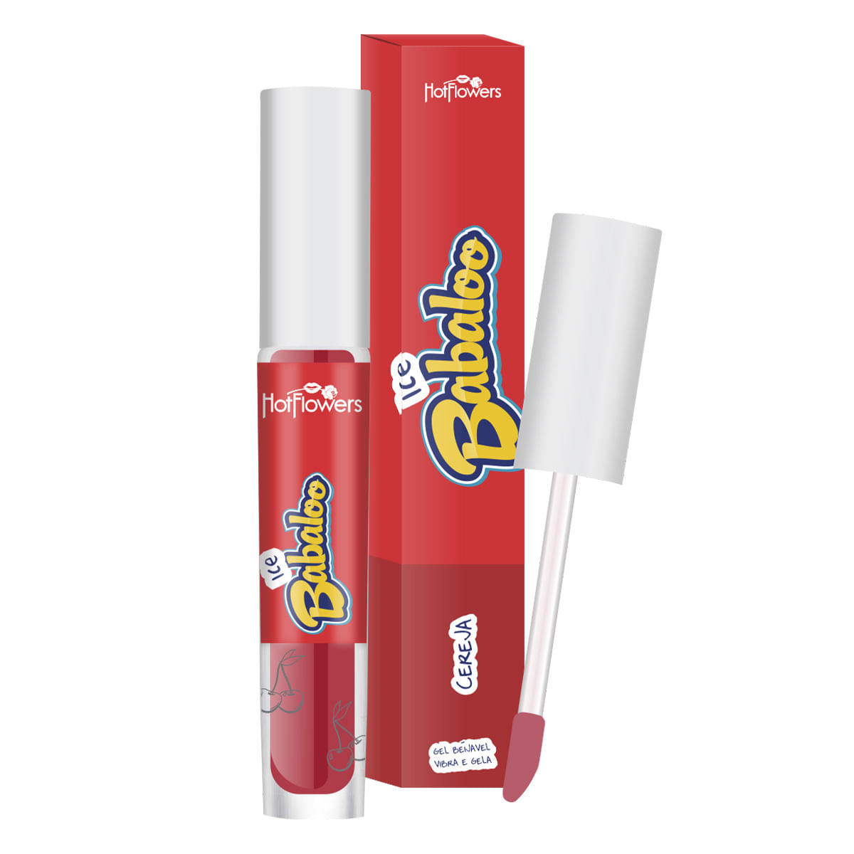 Babaloo Gloss Ice Labial 15g Hot Flowers