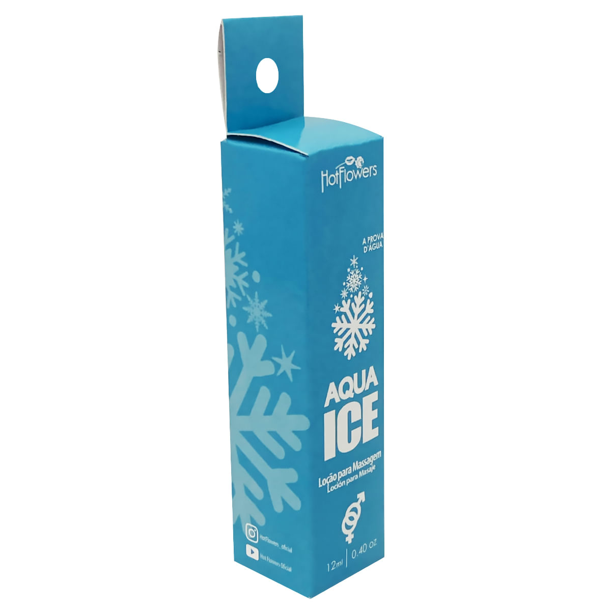 Aqua Ice Loção para Massagem com Silicone 12ml Hot Flowers