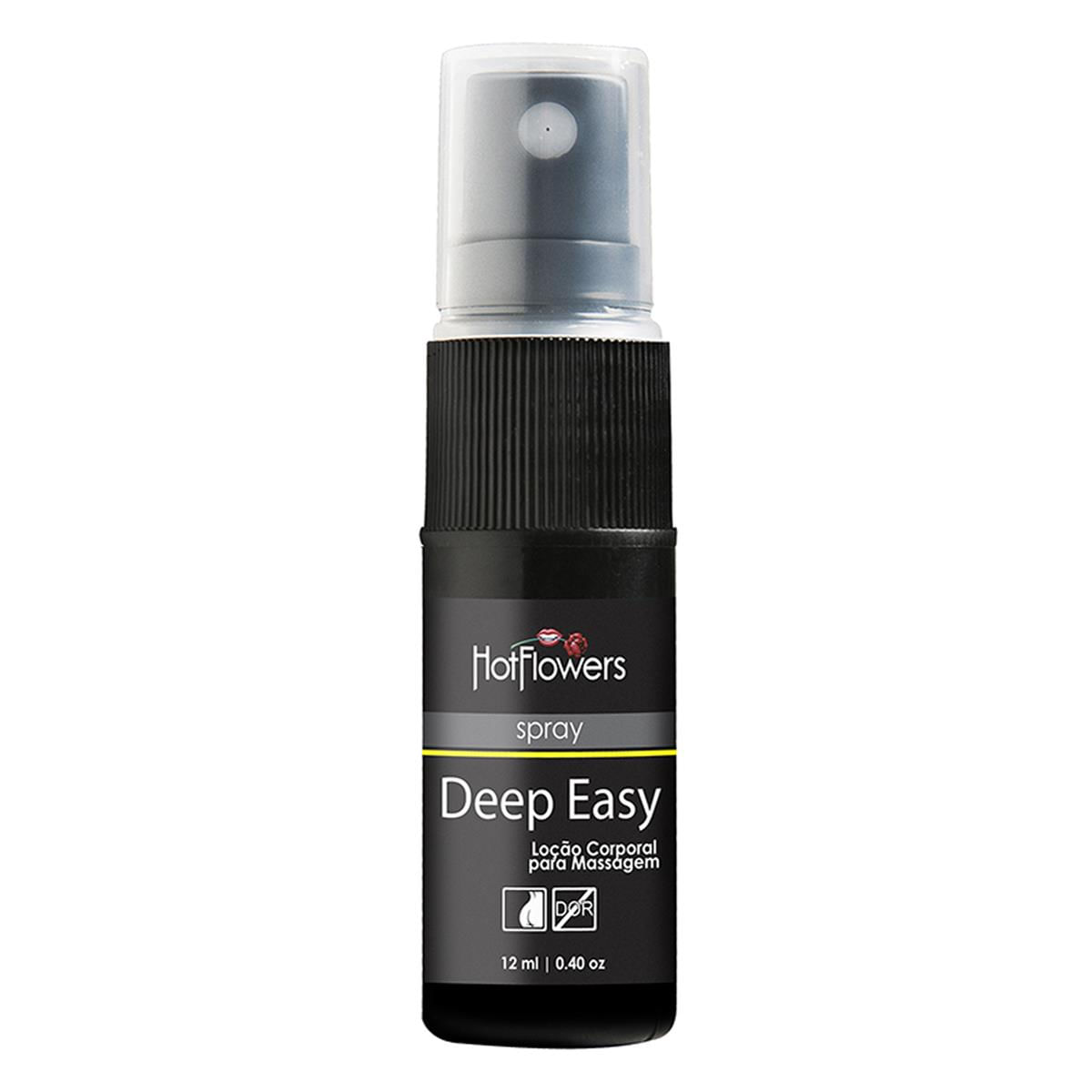 Deep Easy Loção Corporal para Massagem em Spray 12ml Hot Flowers - MelHot