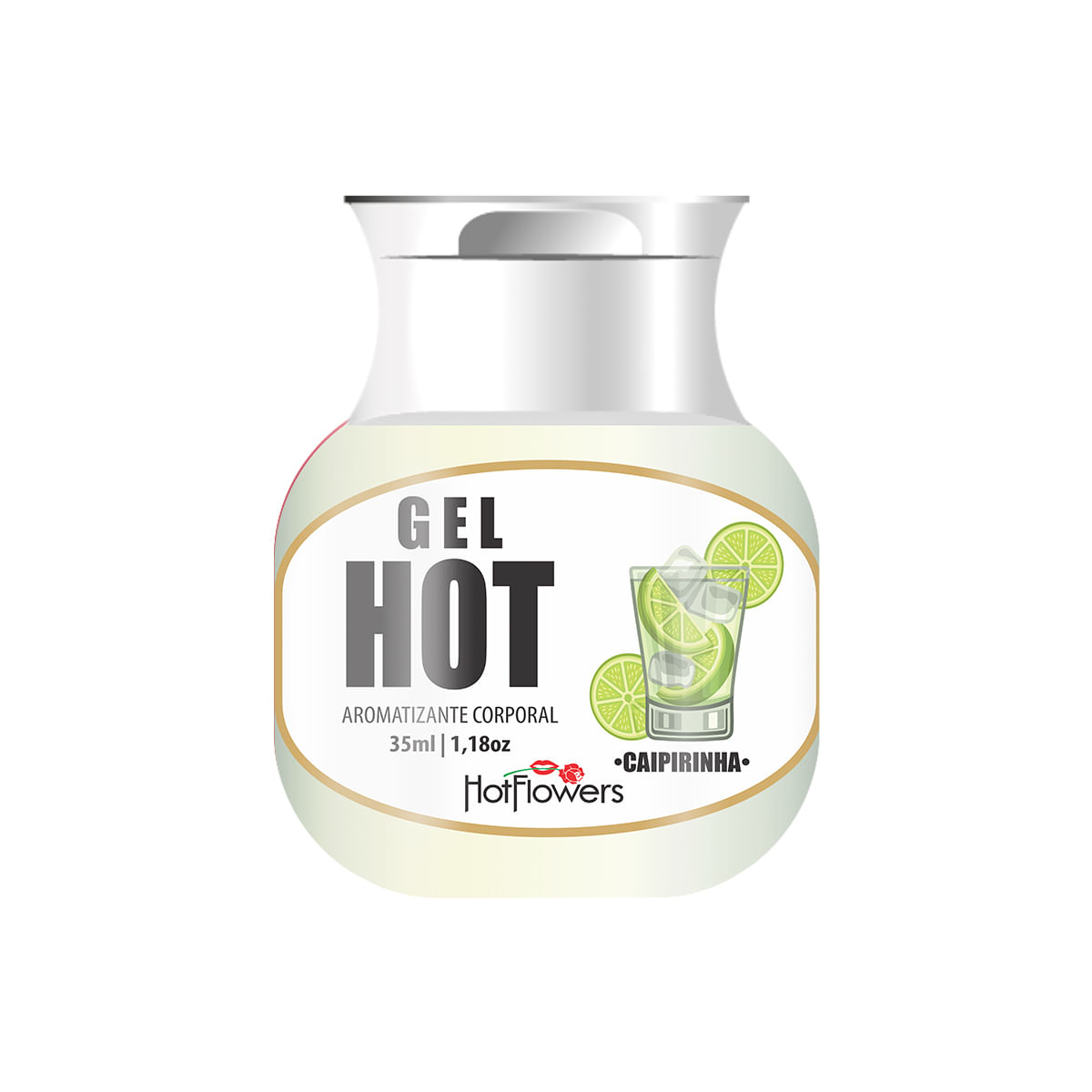 Gel Hot Aromatizante Caipirinha 35ml Hot Flowers