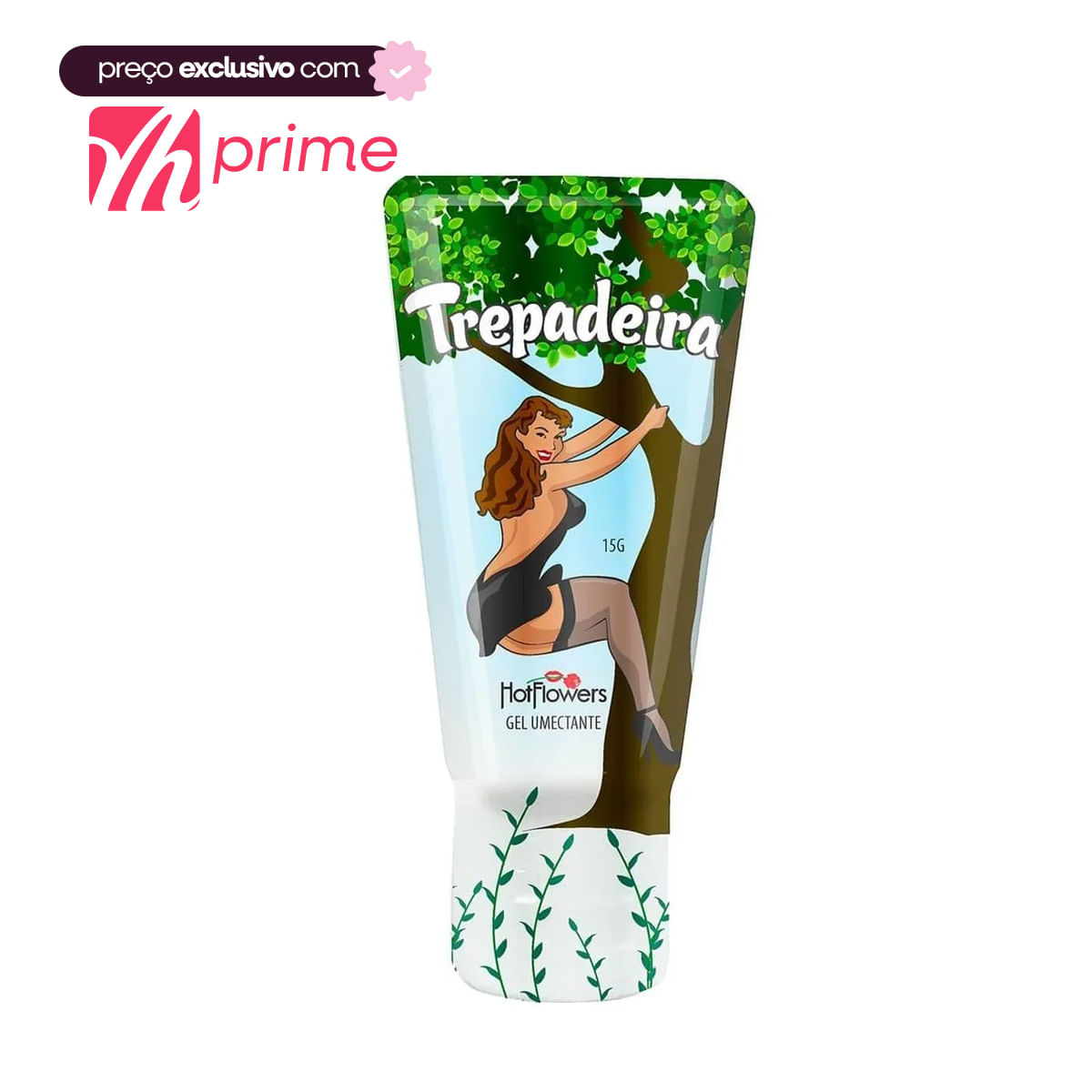 Gel Excitante Feminino Trepadeira 15g Linha Brasileirinhos Hot Flowers