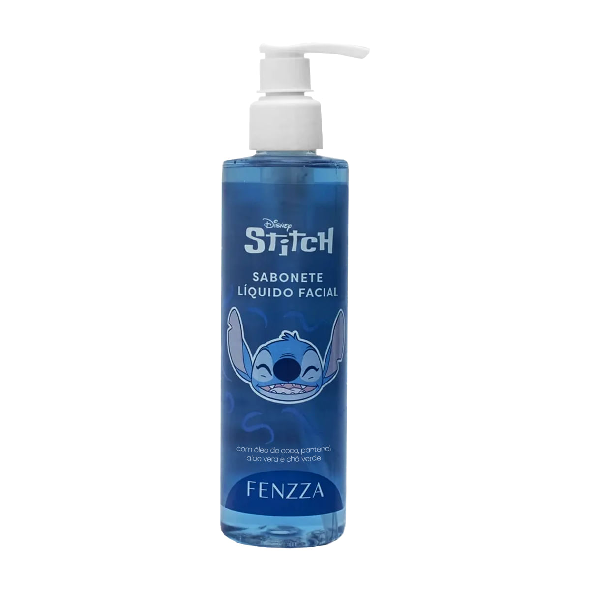 Sabonete Líquido Facial Stitch com Óleo de Coco Aloe Vera e Chá Verde 220ml Fenzza