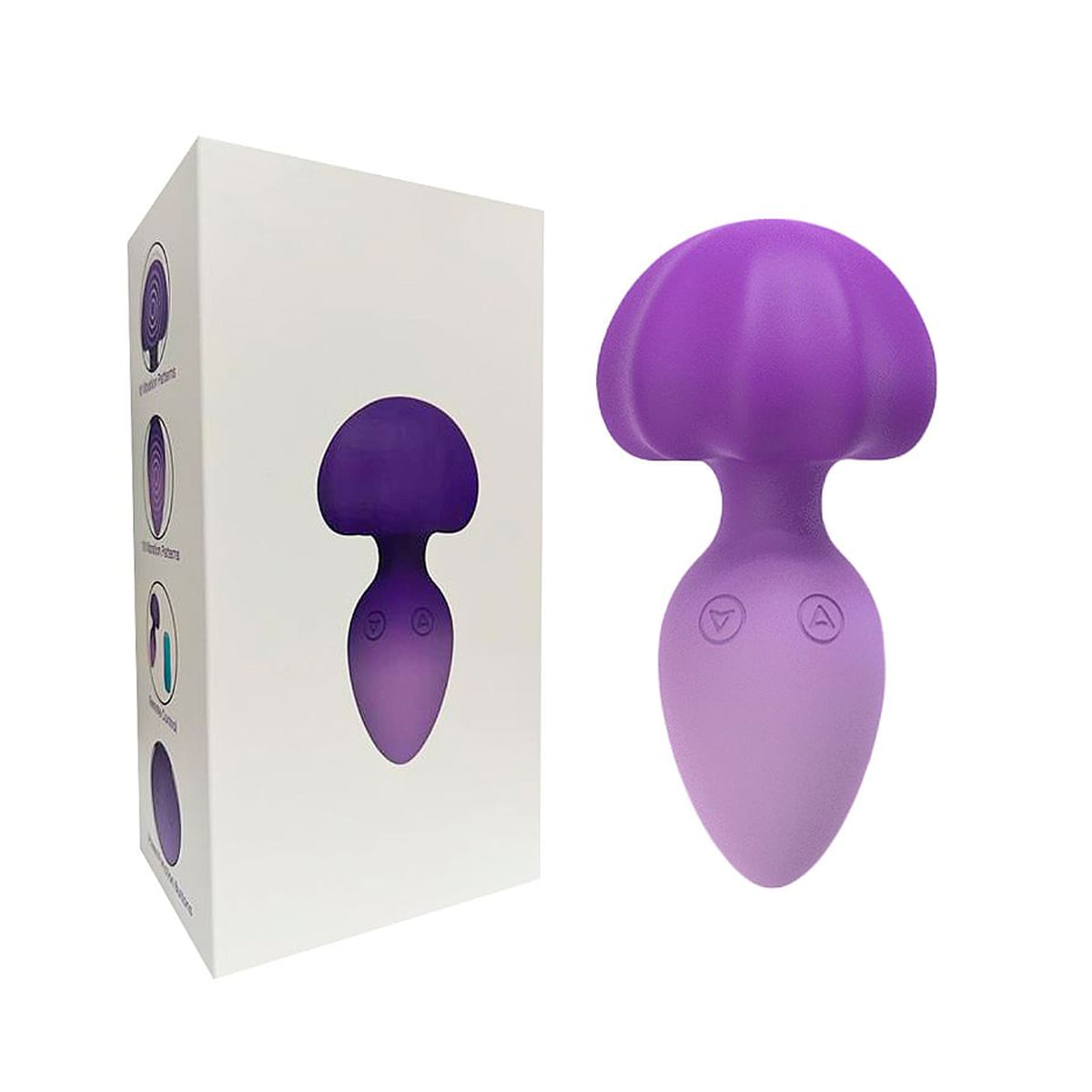 Plug Anal em Formato de Cogumelo com 10 Modos de Vibração e Controle Remoto Sexy Import