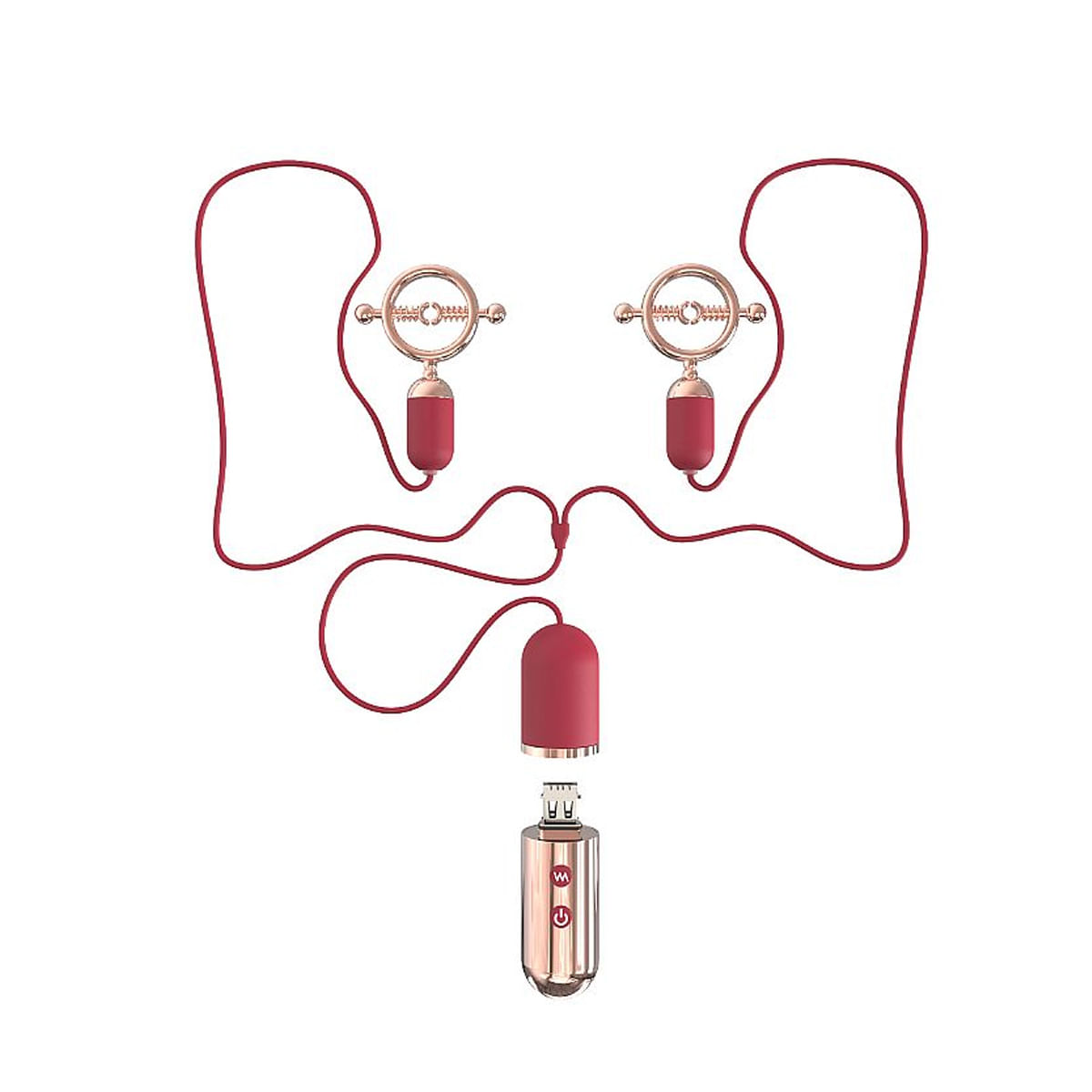 Grampo de Mamilo com Vibrador Forbidden Lock Sexy Import