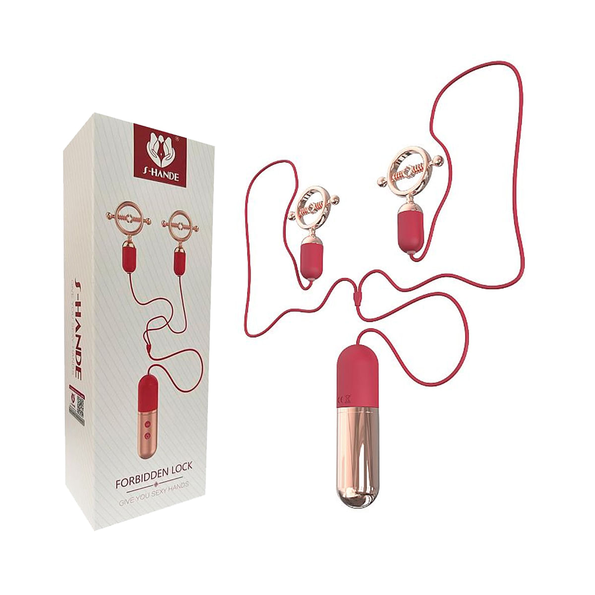 Grampo de Mamilo com Vibrador Forbidden Lock Sexy Import