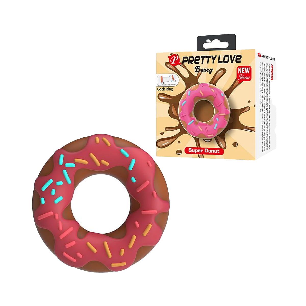 Super Donut Anel Peniano Retardador em Formato de Rosquinha Sexy Import