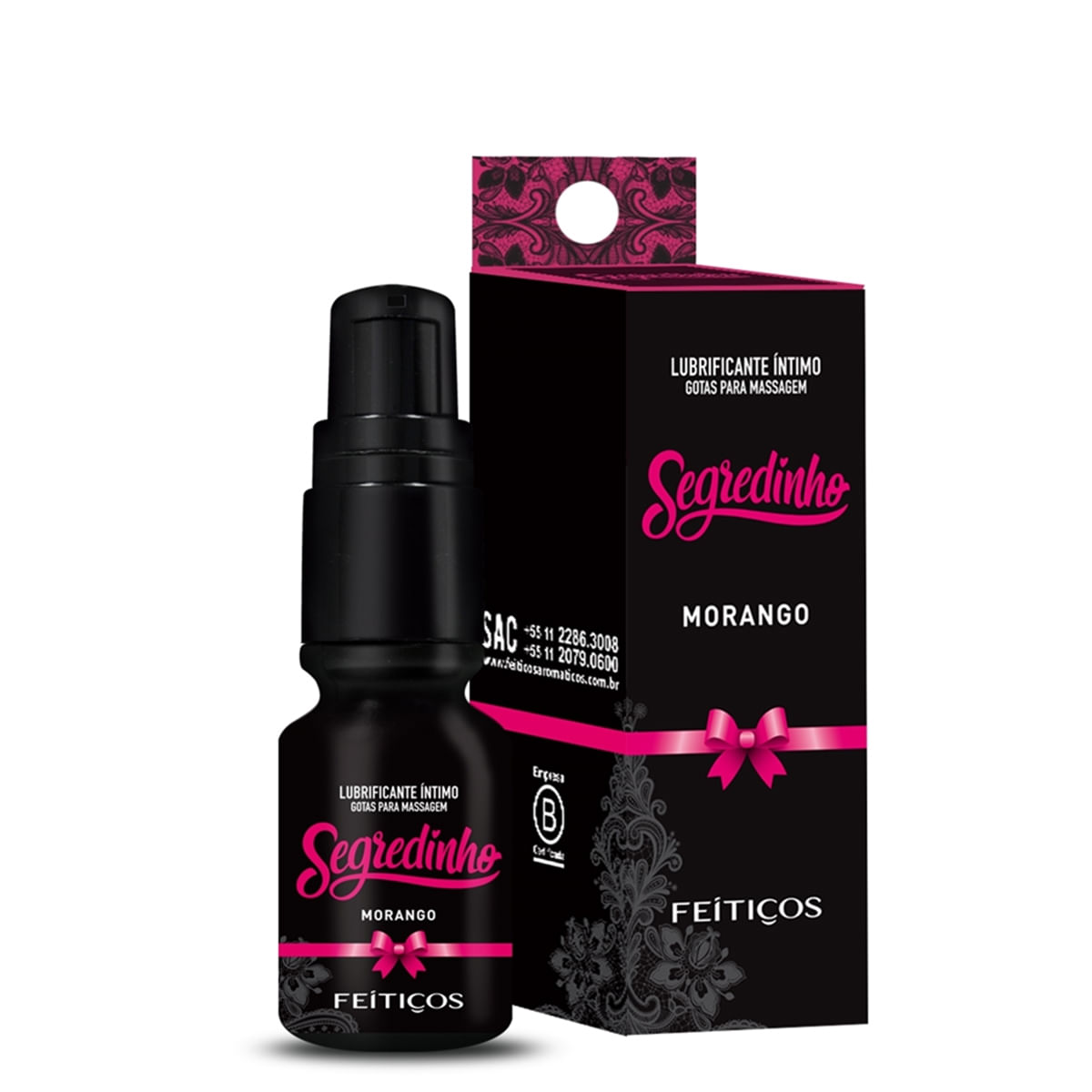 Lubrificante Segredinho Morango 15ml Feitiços Aromáticos