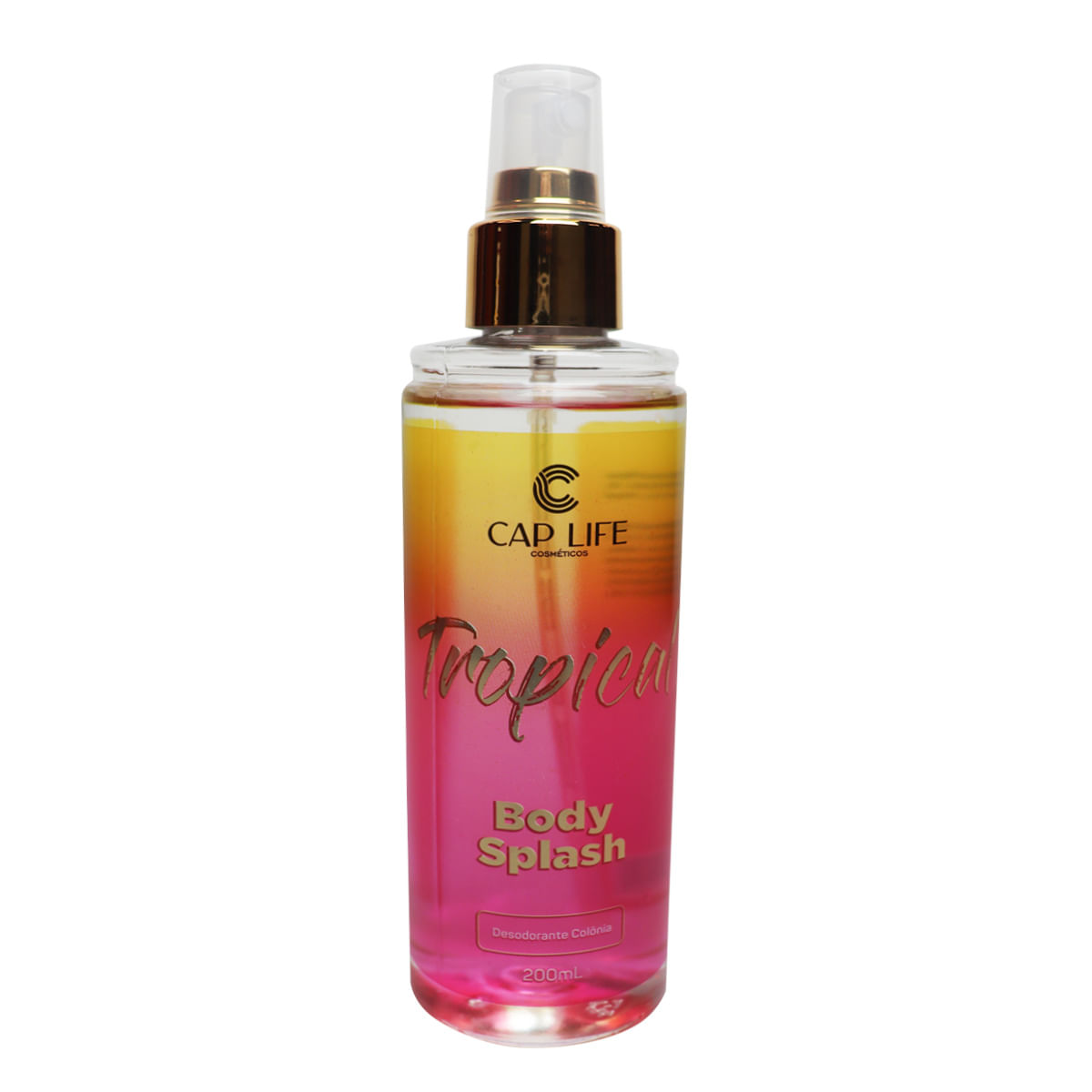 Body Splash Tropical 200ml Cap Life Cosméticos