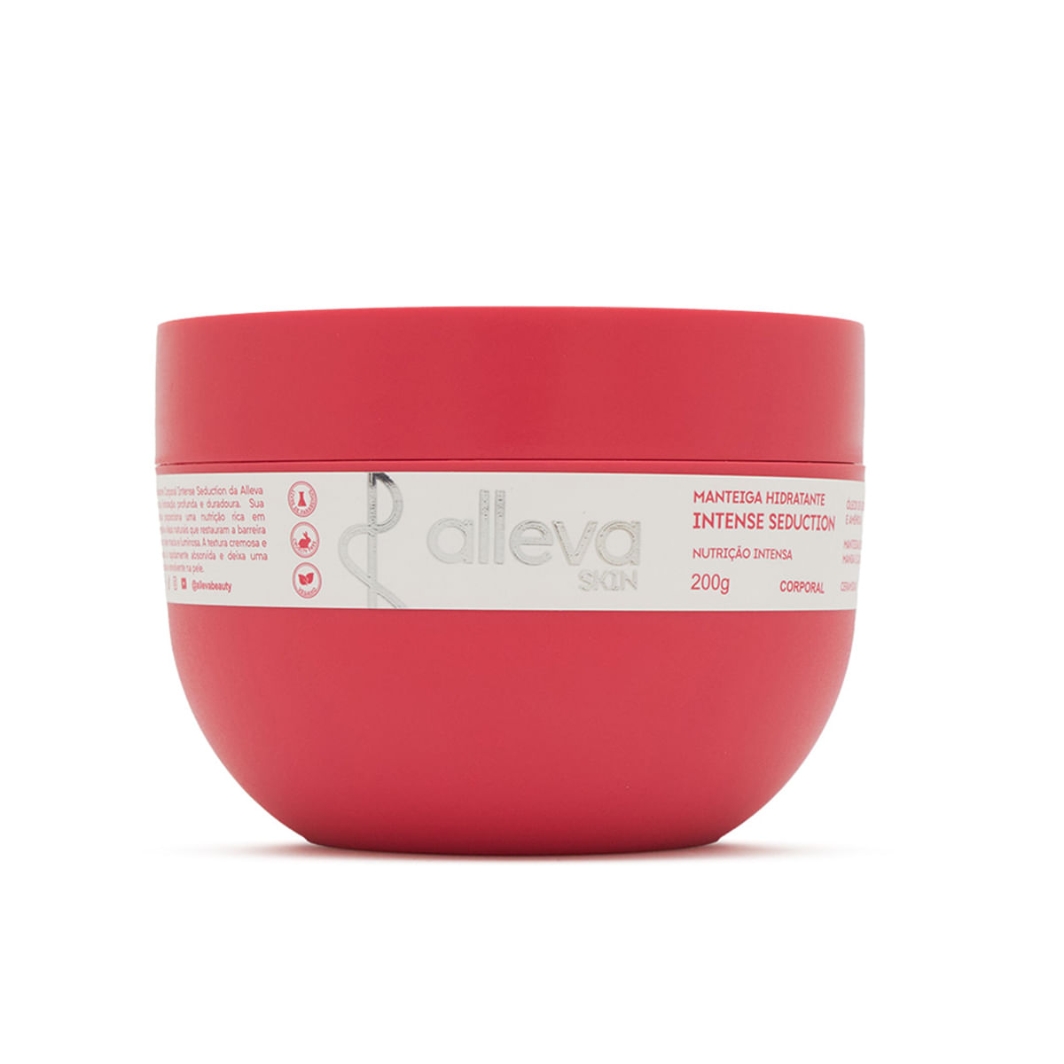 Manteiga Hidratante Corporal com Óleos de Girassol e Amêndoa 200g Alleva