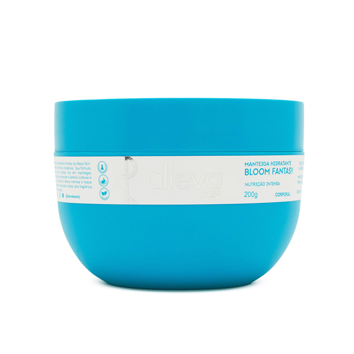 Manteiga Hidratante Corporal com Óleos de Girassol e Amêndoa 200g Alleva