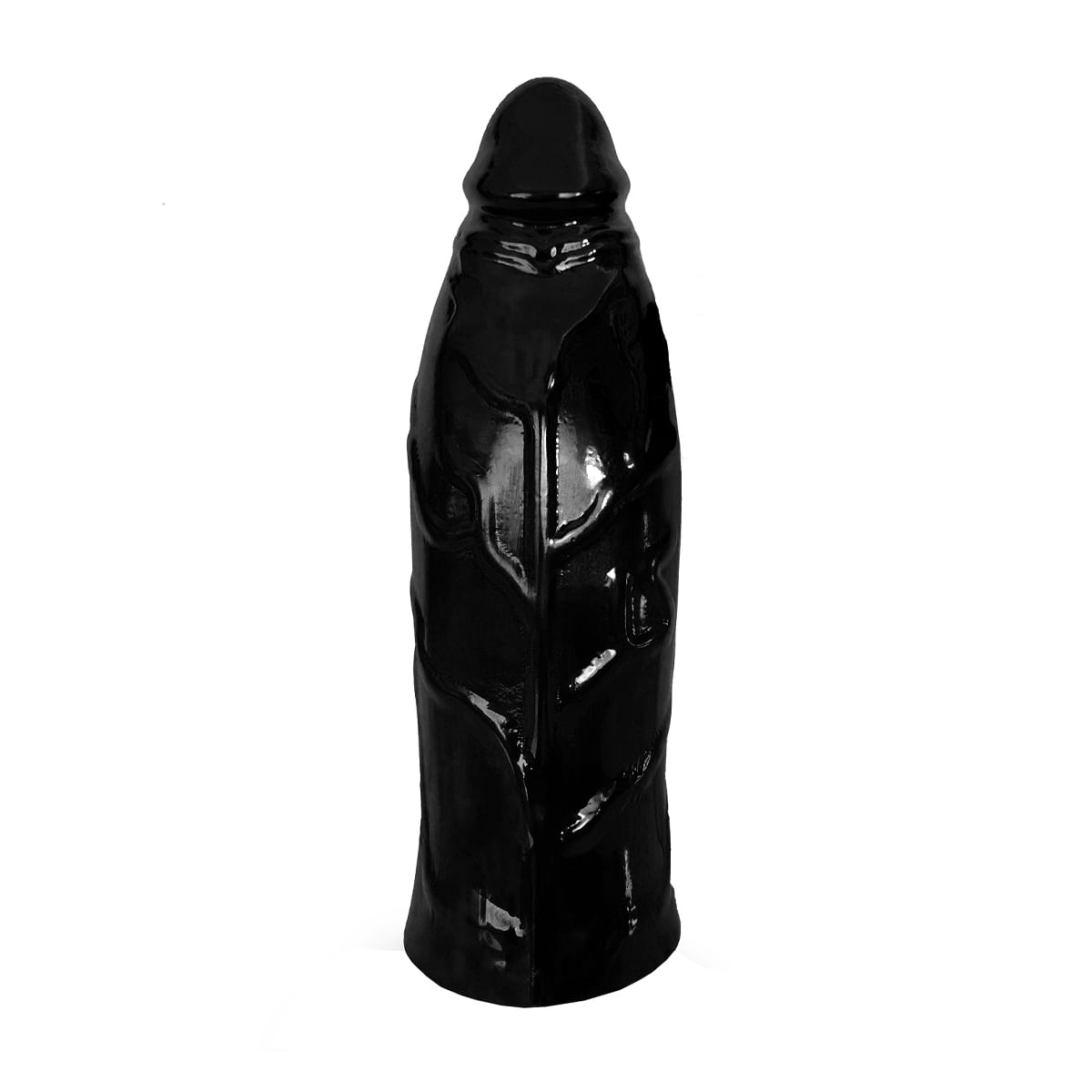 Pênis Zeus Flexível com Ventosa All Black Espelhado Brilhante 31 x 10 cm Adão e Eva Pênis Zeus Flexível com Ventosa All Black Espelhado Brilhante 31 x 10 cm Adão e Eva