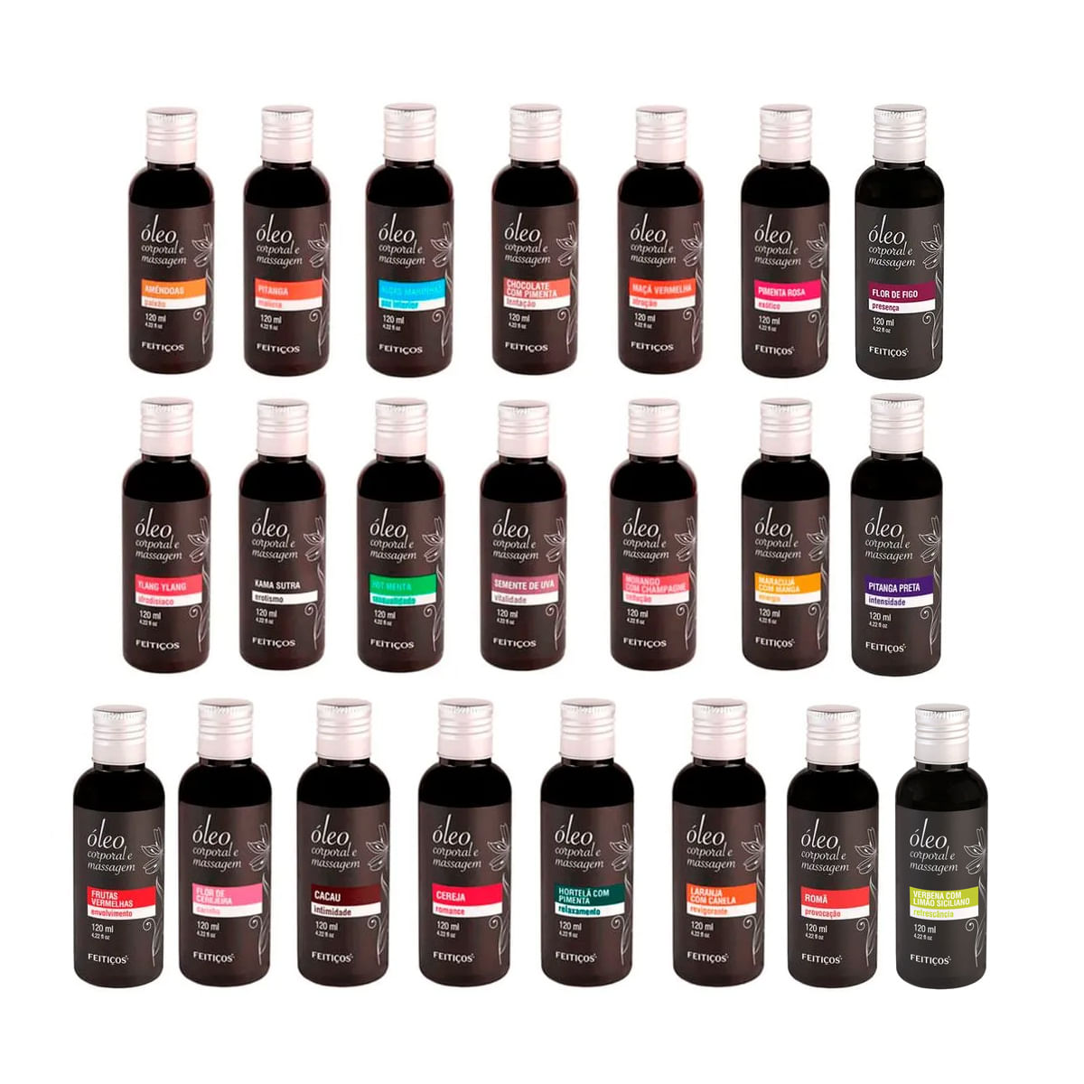 Óleo Corporal e Massagem 120ml Feitiços Aromáticos