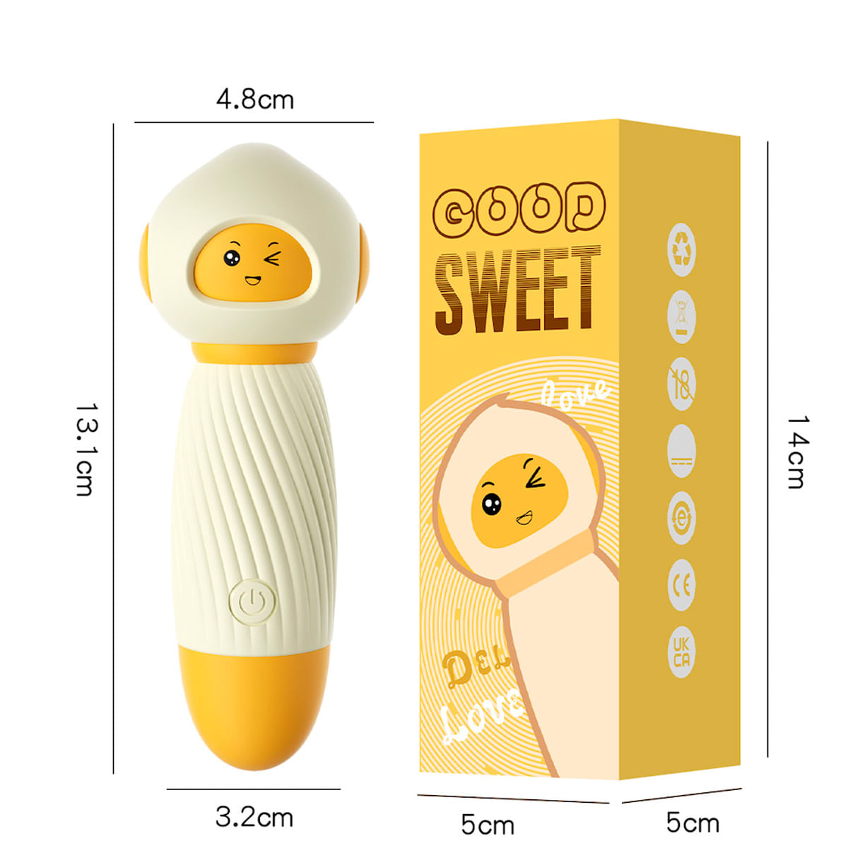 Mini Vibrador Recarregável Good Sweet com 10 Modos de Vibração Vip Mix