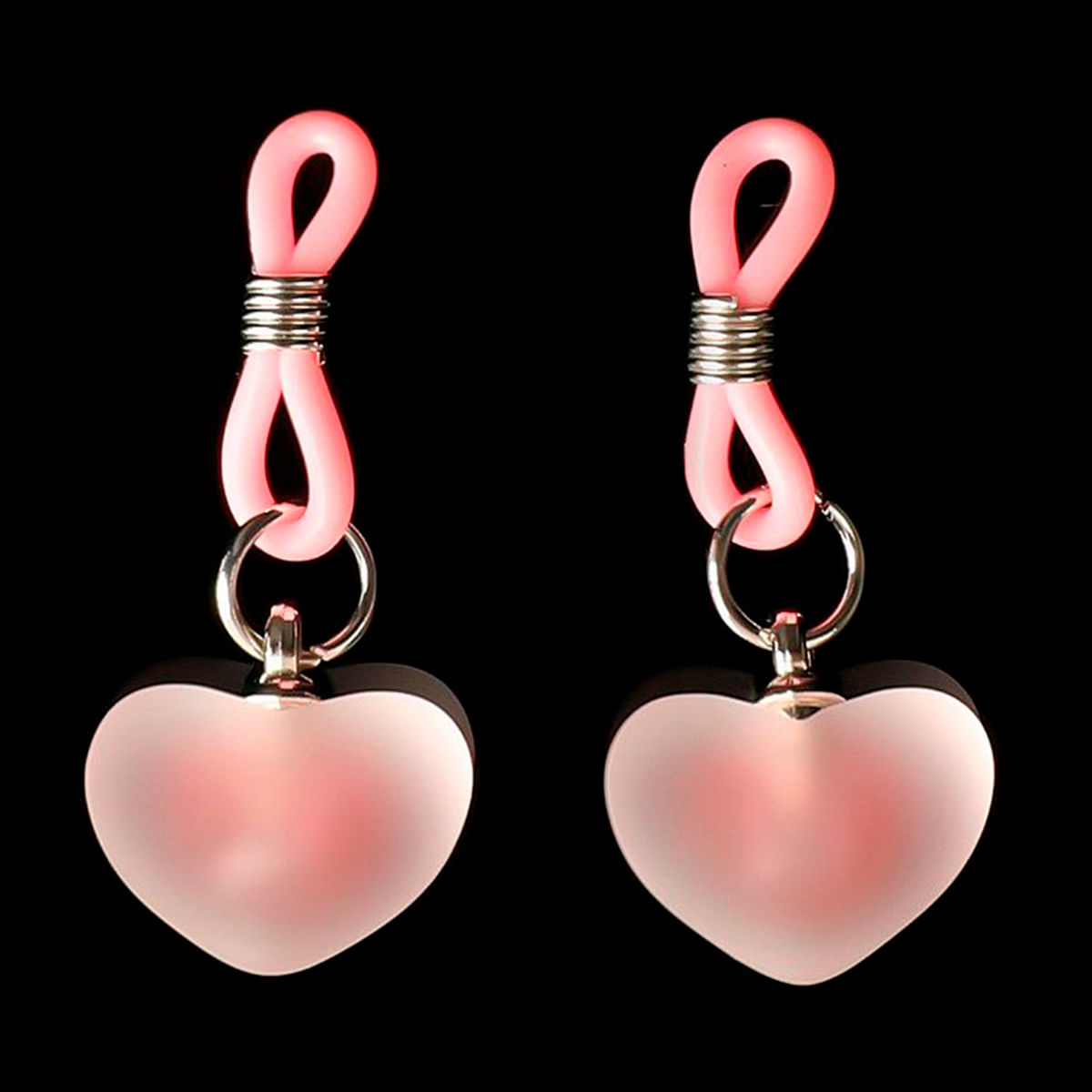 Grampos de Mamilos em Silicone com Formato de Coração Sexy Import