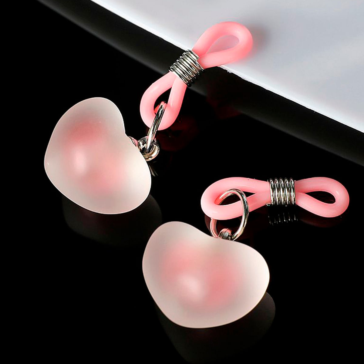Grampos de Mamilos em Silicone com Formato de Coração Sexy Import