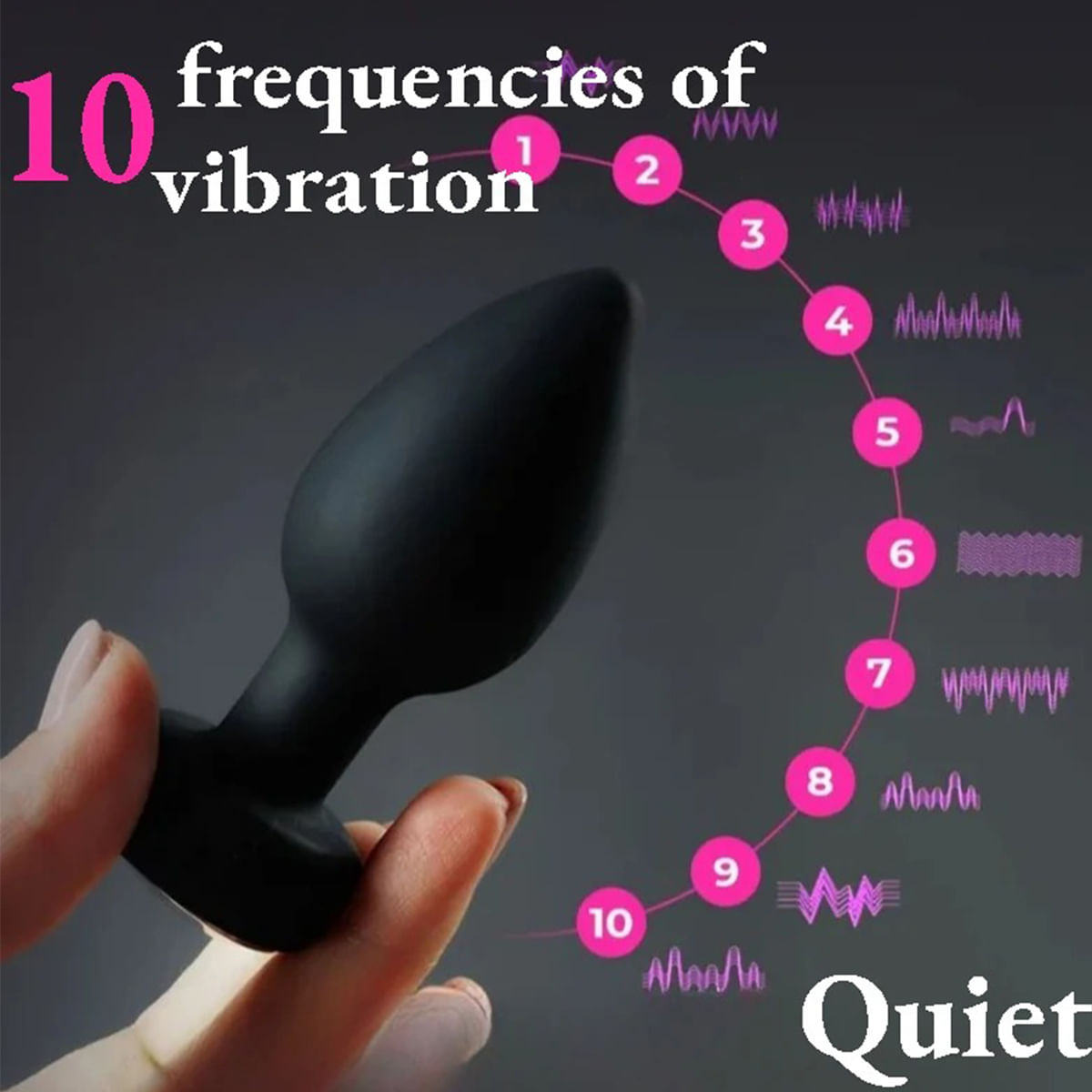 Plug Anal Vibratório de Silicone e Vidro com Controle Remoto Libb