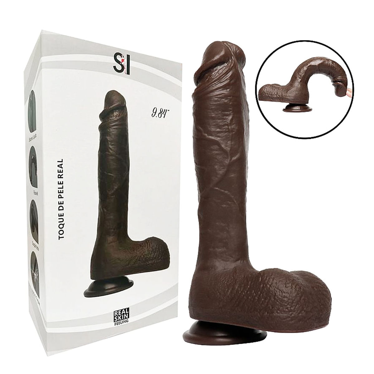 Pênis Realístico 25 cm x 4,8 cm Sexy Import
