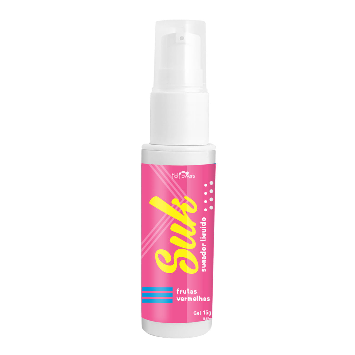 Suk Gel Sugador Líquido Beijável com Extrato de Jambu 15g Hot Flowers - Sabor: Frutas Vermelhas Suk Gel Sugador Líquido Beijável com Extrato de Jambu 15g Hot Flowers - Sabor: Frutas Vermelhas