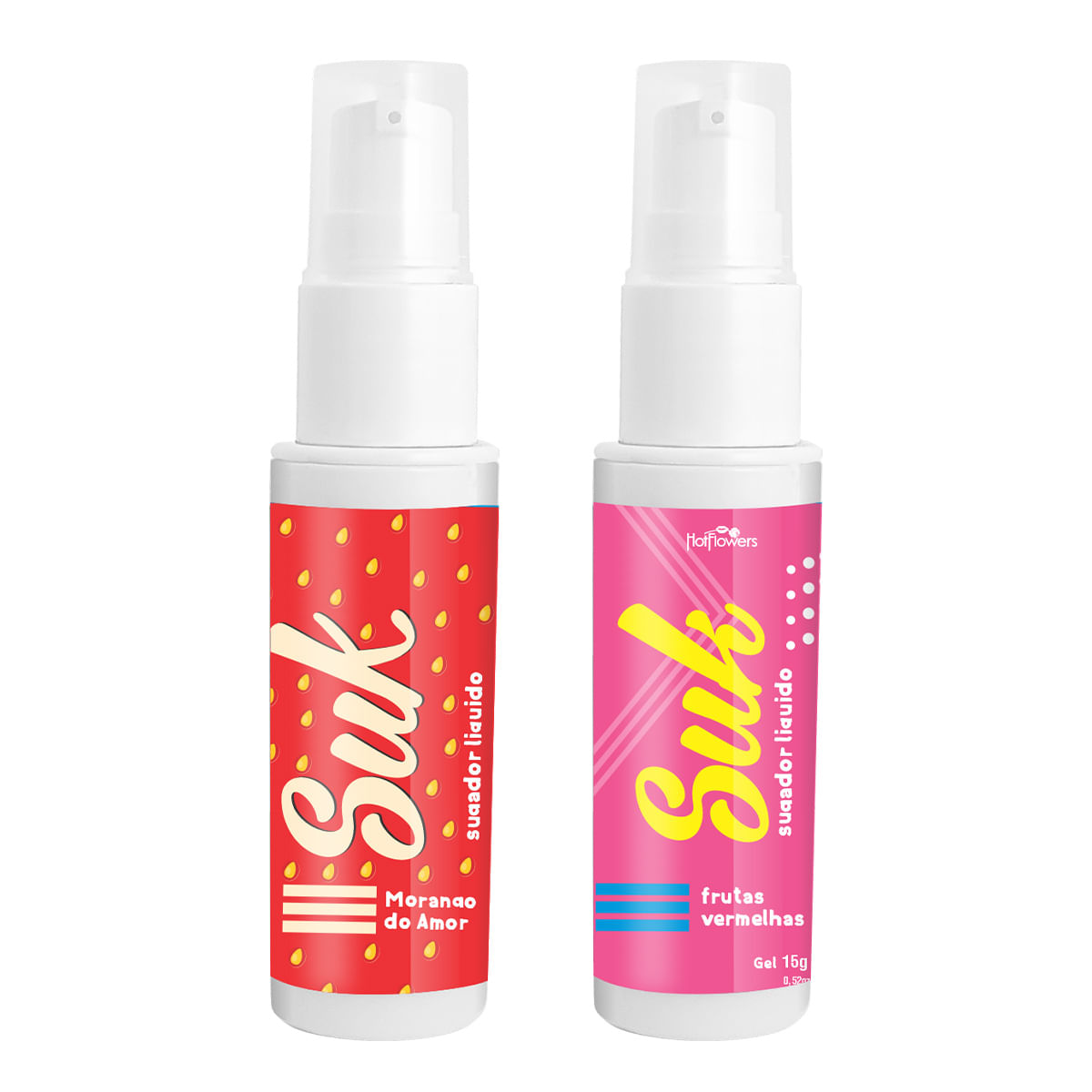 Suk Gel Sugador Líquido Beijável com Extrato de Jambu 15g Hot Flowers