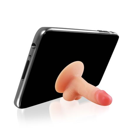 Kit Mini Pênis Para Suporte de Celular com 3 Unidades Adão e Eva