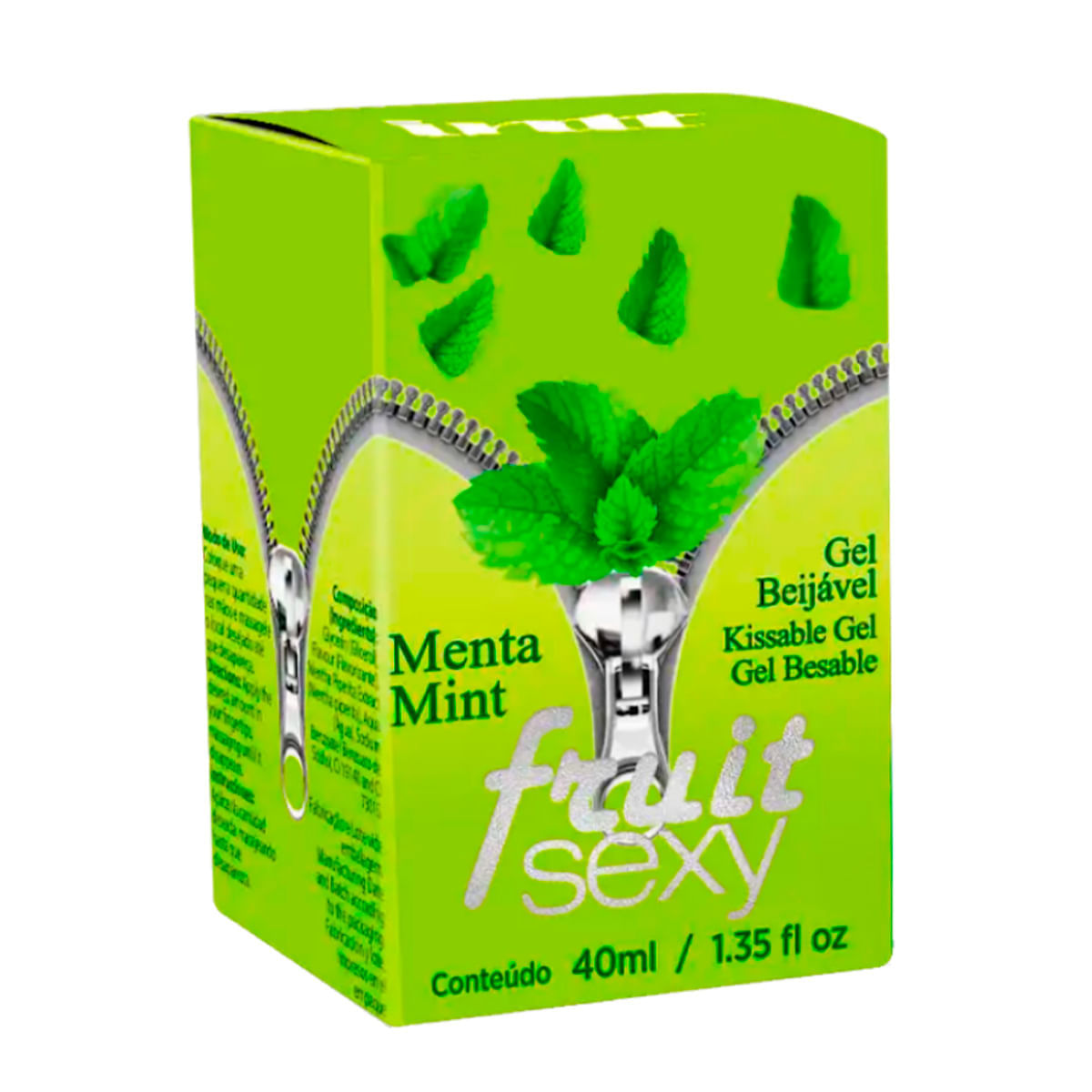 Fruit Sexy Gel Beijável Sabor Menta 40ml Intt