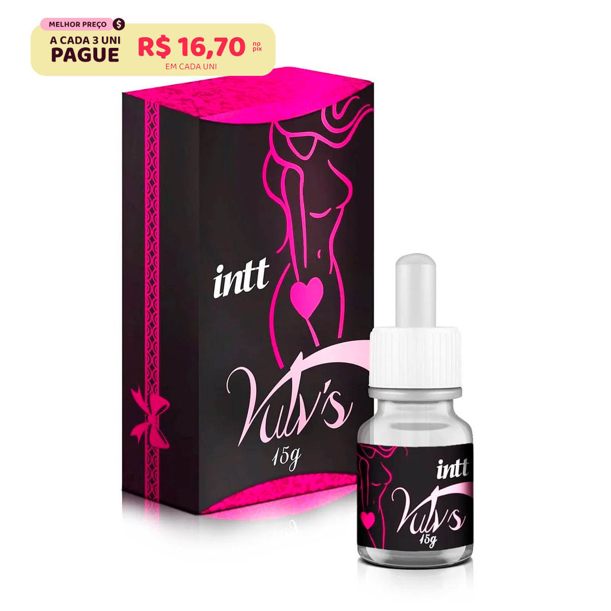 Vulv's Excitante Feminino que Esquenta 15g Intt