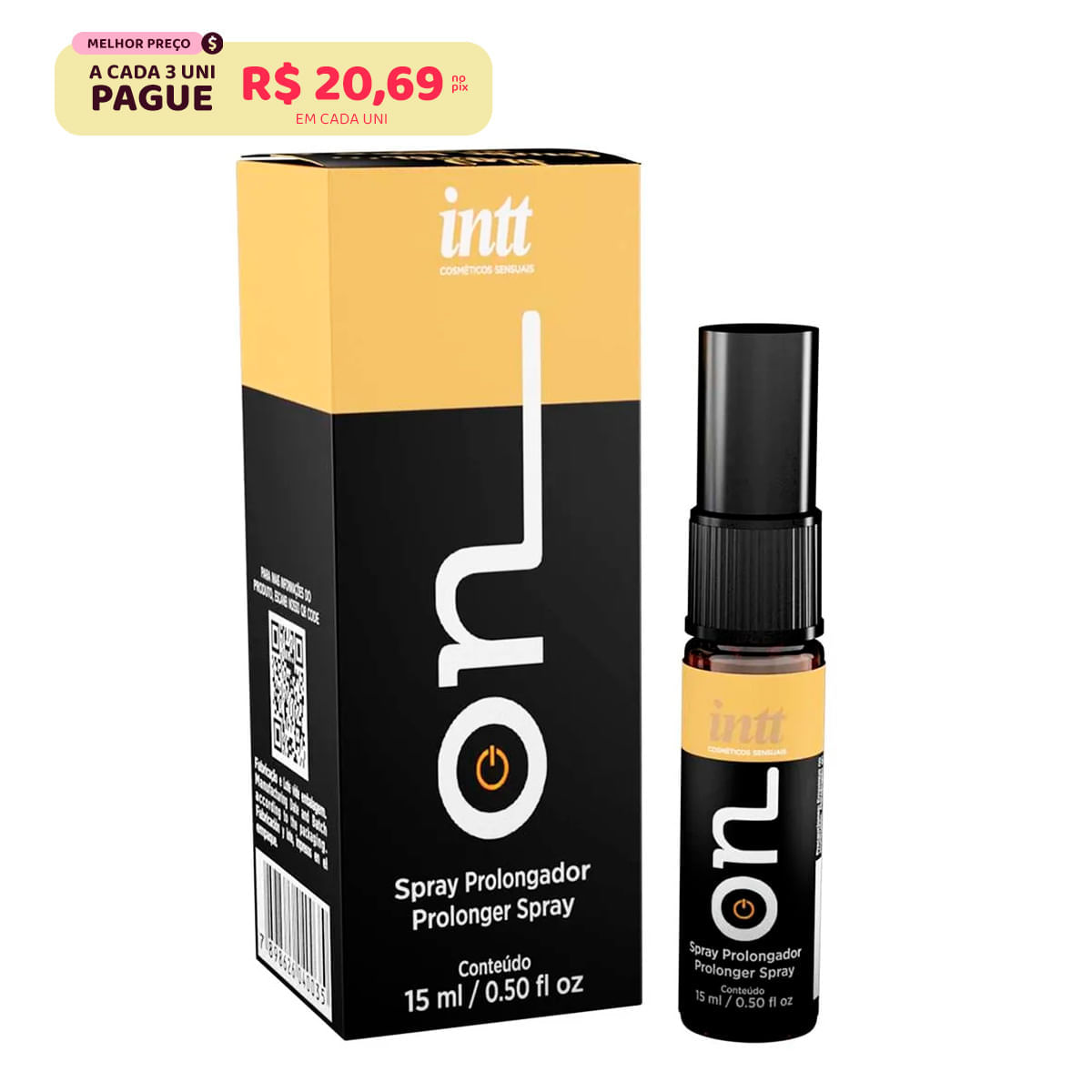 On Gel Masculino Prolongador 15ml Intt