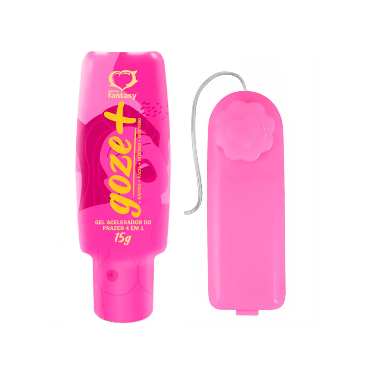 Duplinha com Goze + Gel Acelerador e Vibro Ó Bullet Cápsula Vibratória
