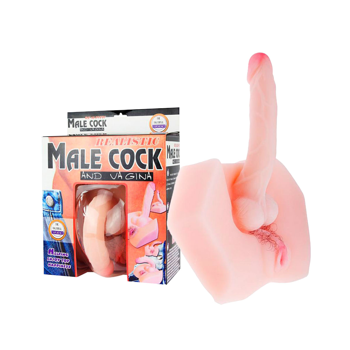 Pênis e Vagina Hermafrodita em CyberSkin Sexy Import