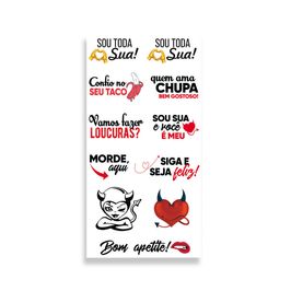 Cartela de Tatuagem Adesiva Sou Toda Sua! Luvi