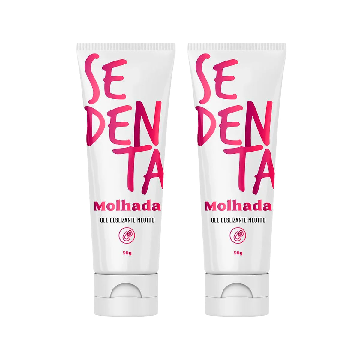 Duplinha com 2 unidades de Sedenta Molhada Gel Deslizante Neutro