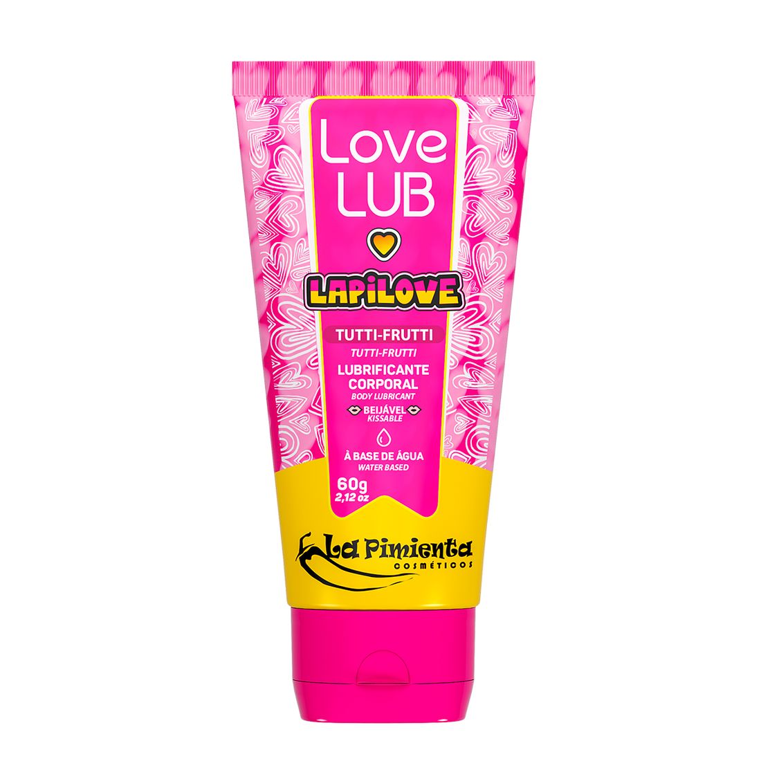 Love Lub LapiLove Lubrificante Corporal Beijável 60g La Pimienta TUTTI-FRUTTI