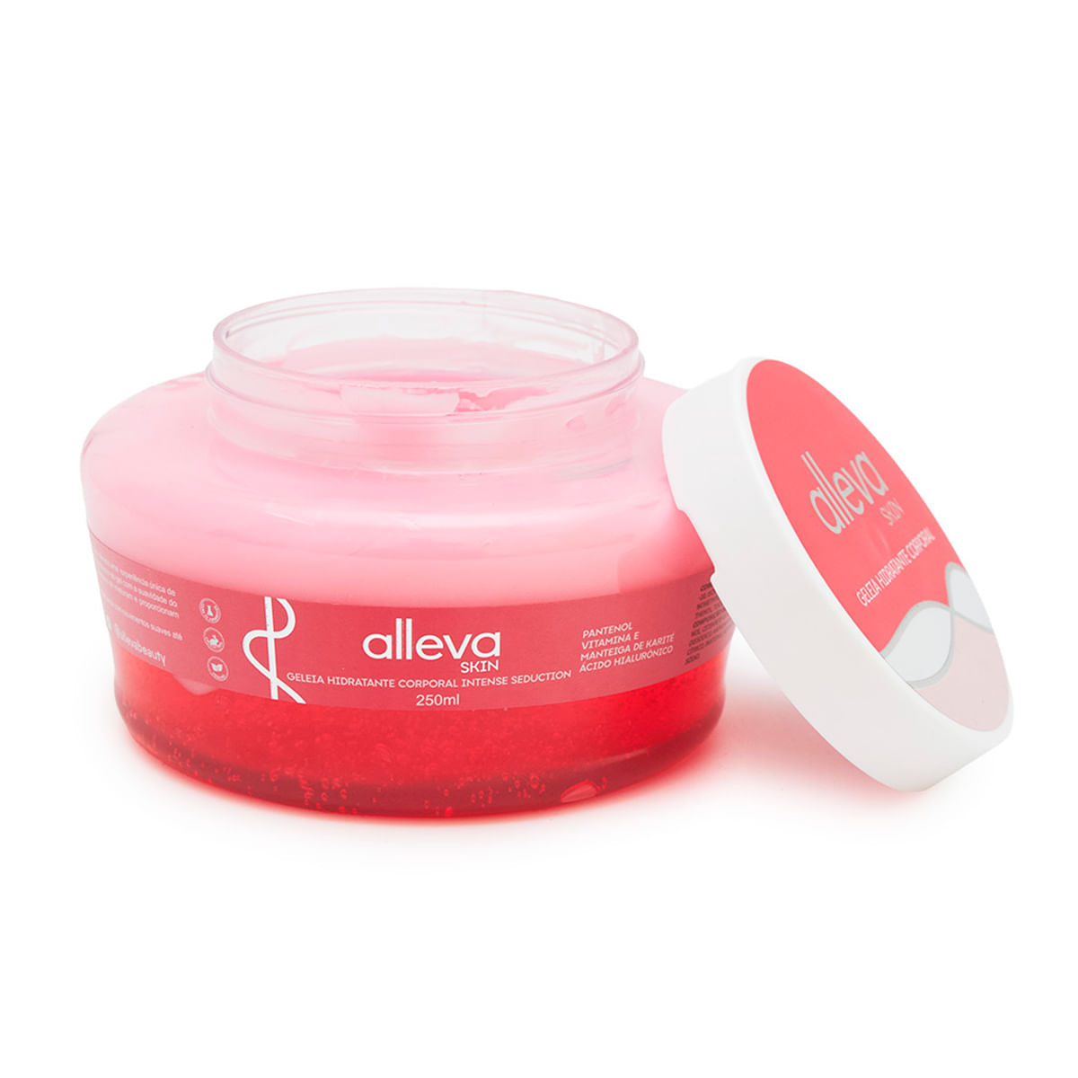 Geleia Beauty Skin Hidratante Corporal com Ácido Hialurônico Alleva 250ml