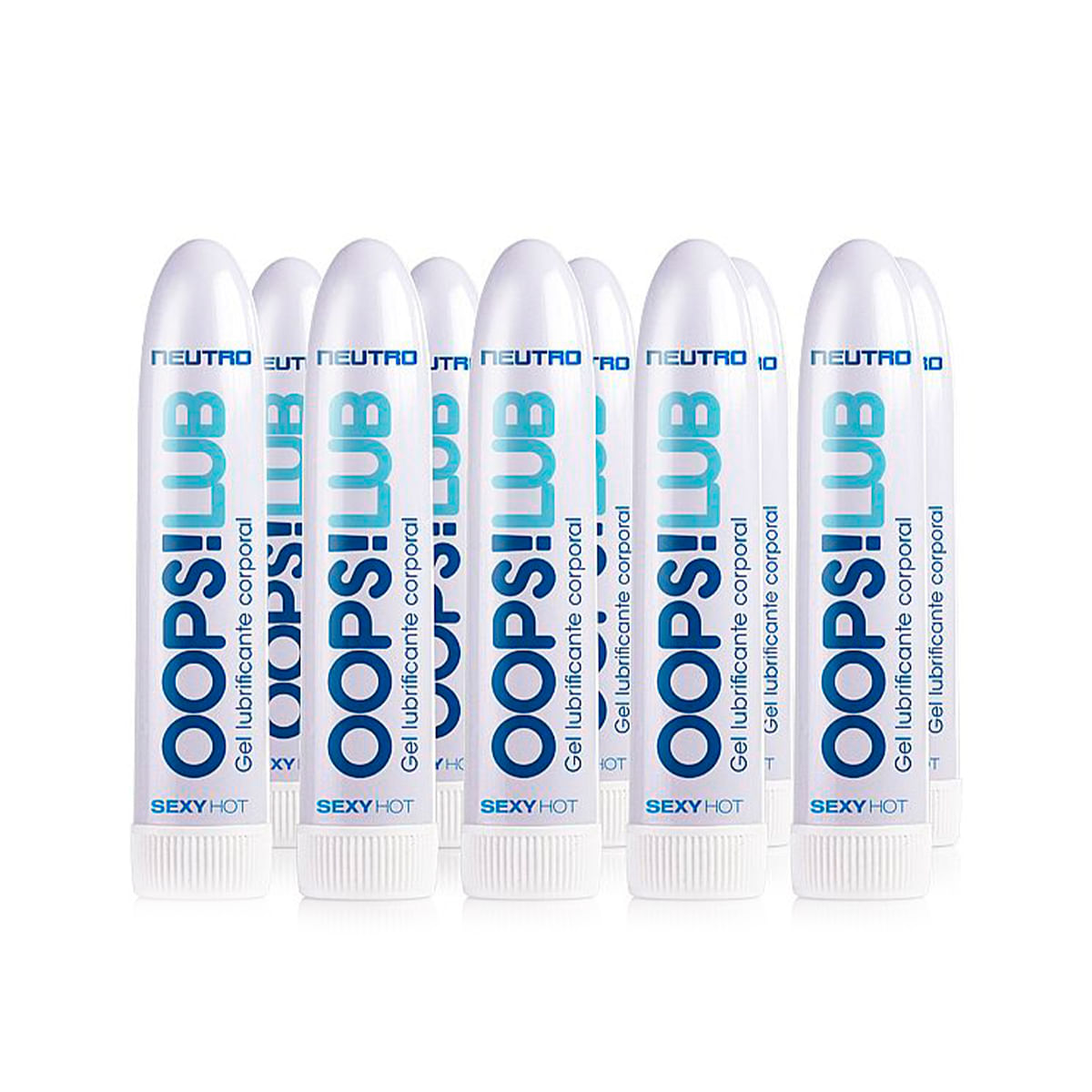 OOPS! LUB Gel Lubrificante Neutro Caixa com 12 Unidades Sexy Hot