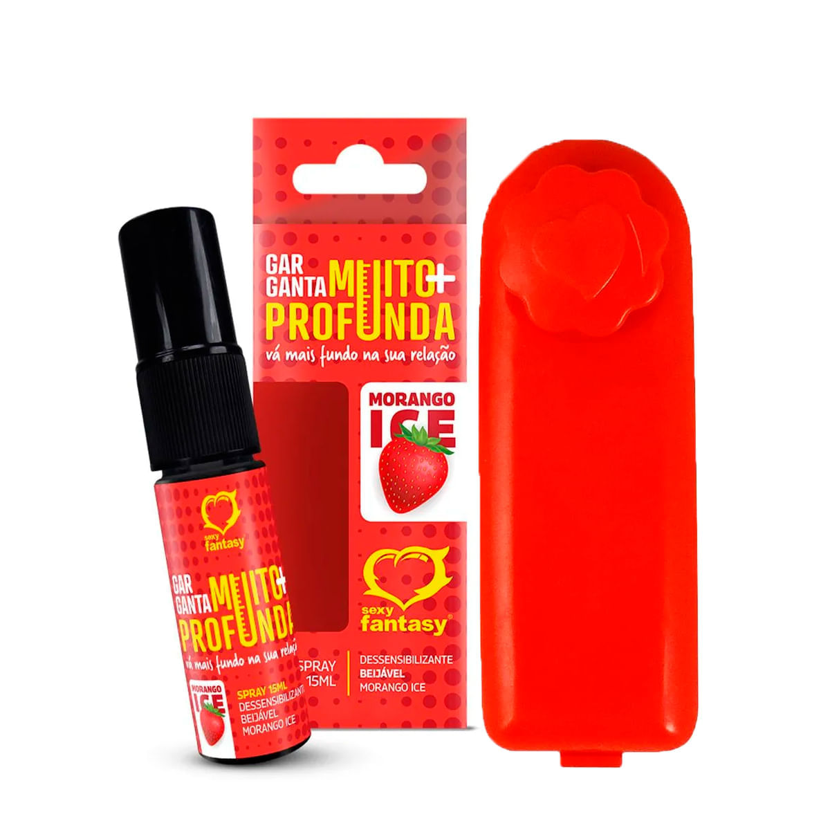 Duplinha com Garganta Muito Mais Profunda Ice e Vibro Ó Bullet Cápsula Vibratória Massageadora