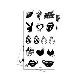 Cartela de Tatuagem Adesiva Semi Permanente Hot Luvi