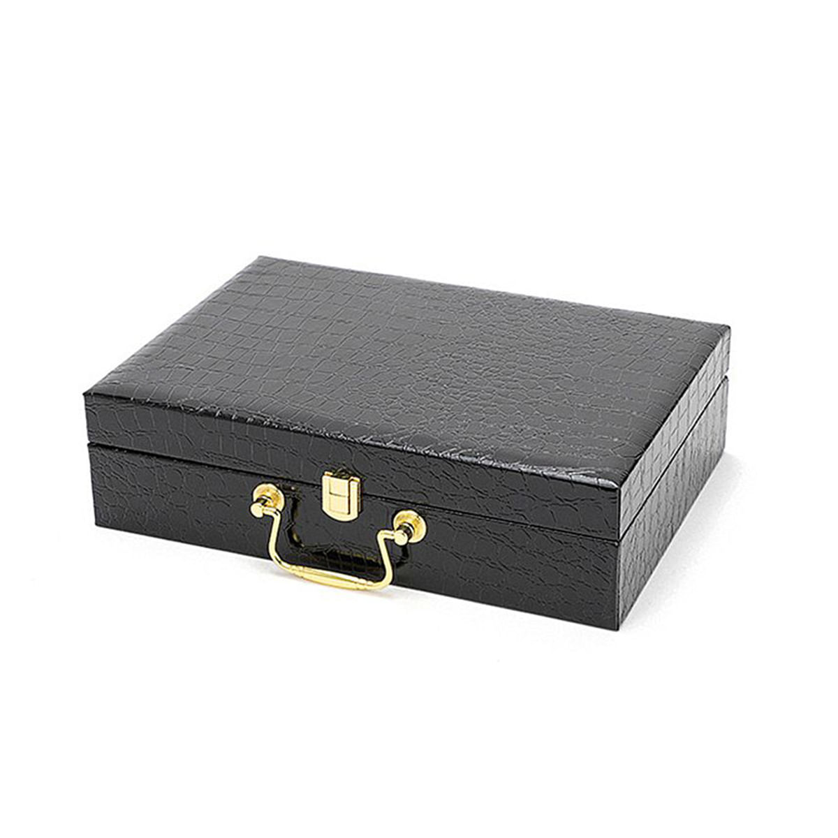 Kit Maleta Sado de Luxo com Algema Tornozeleira Corrente Venda e Chicote Sexy Import