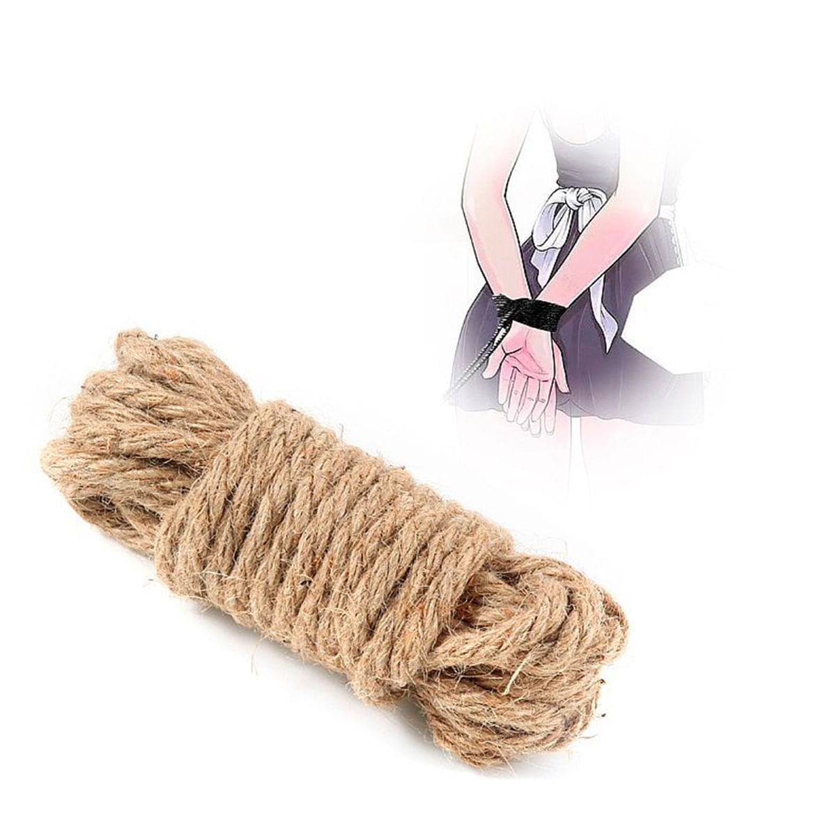 Corda Sado de Fibra Natural Bondage 20 Metros Sexy Import