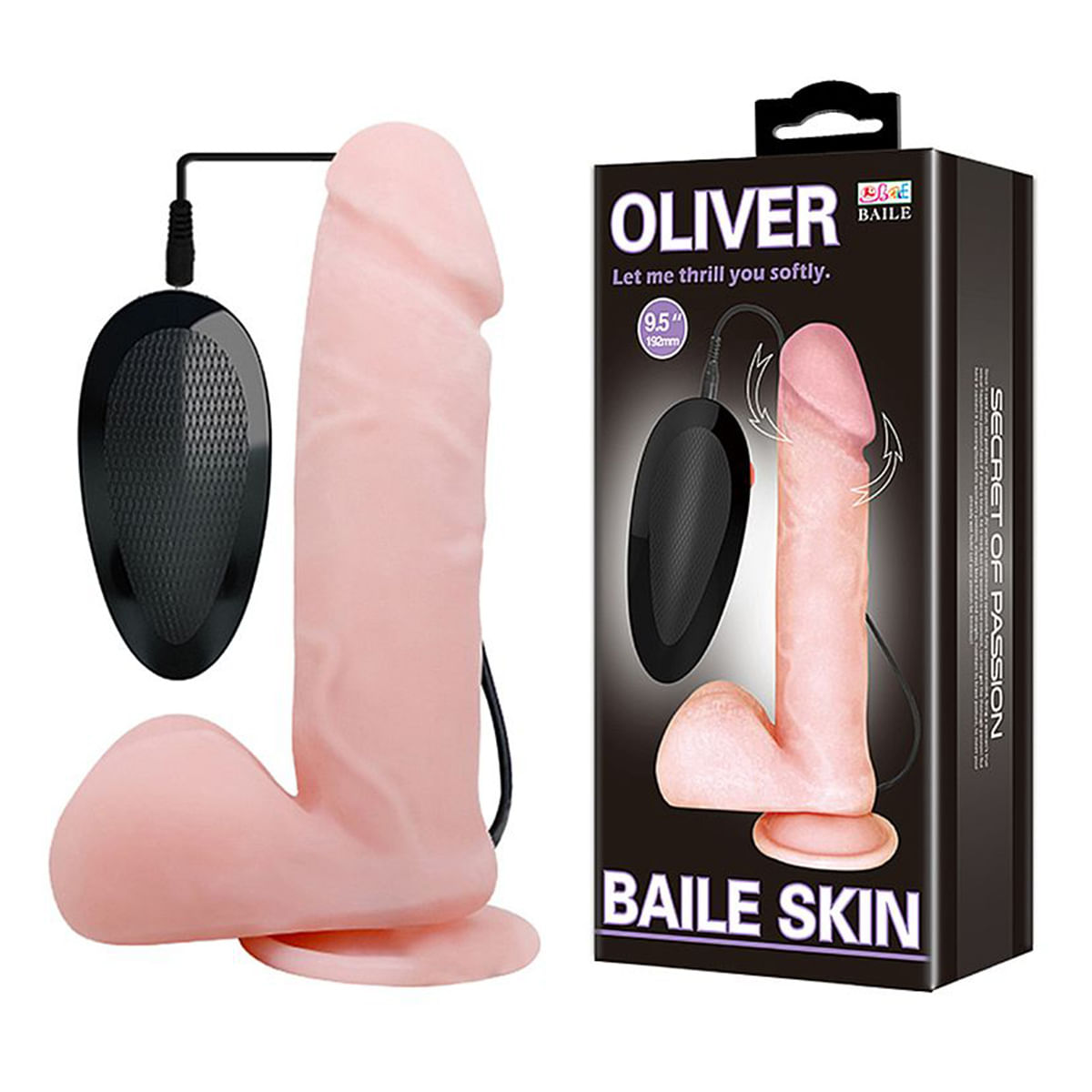 Pênis Realístico Oliver com Rotação e Vibro Sexy Import