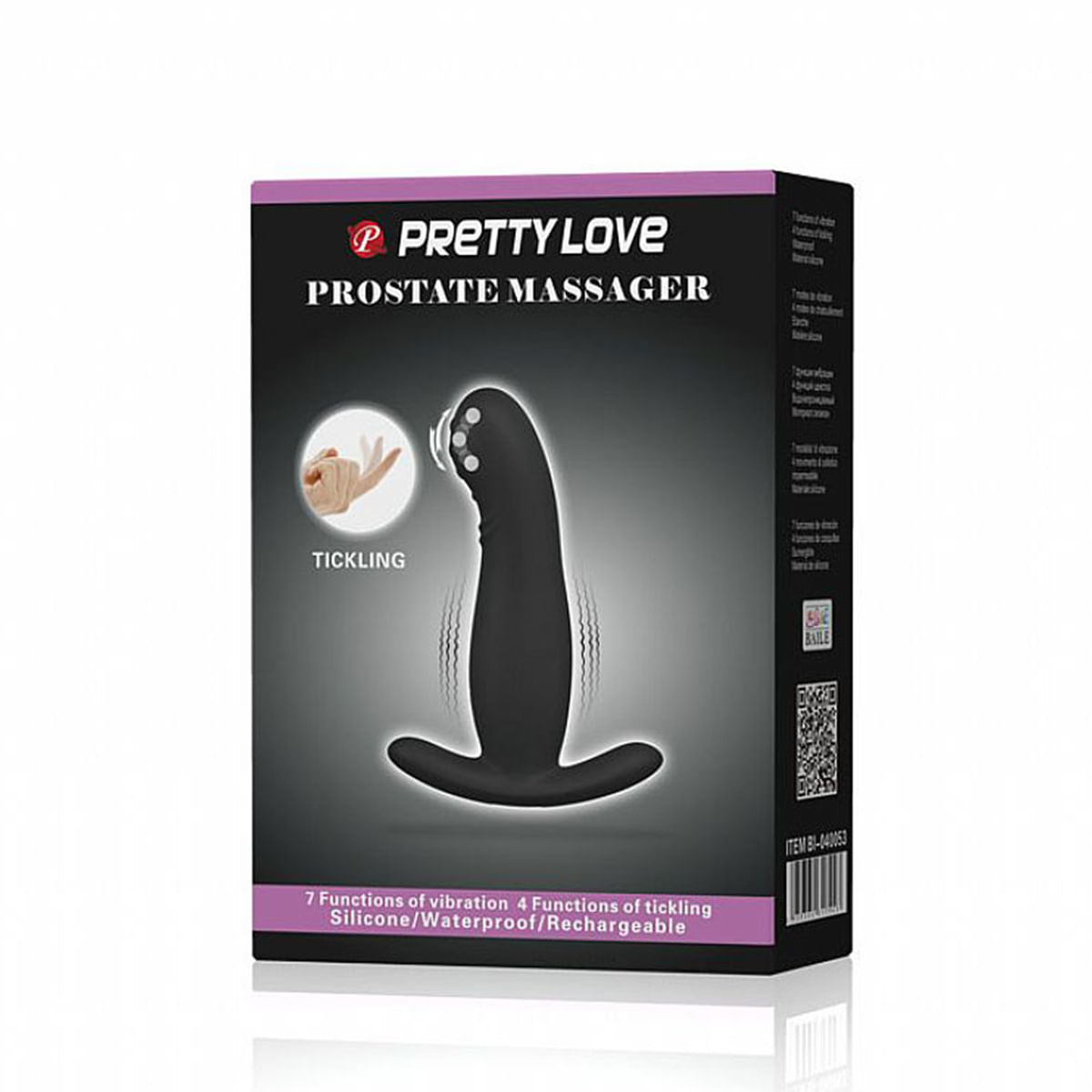 Vibrador de Próstata com Dedilhado Feito em Silicone Sexy Import