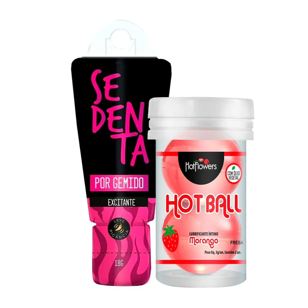 Duplinha com Sedenta por Gemido Excitante com Picância Suave e Hot Ball Beija Muito Morango