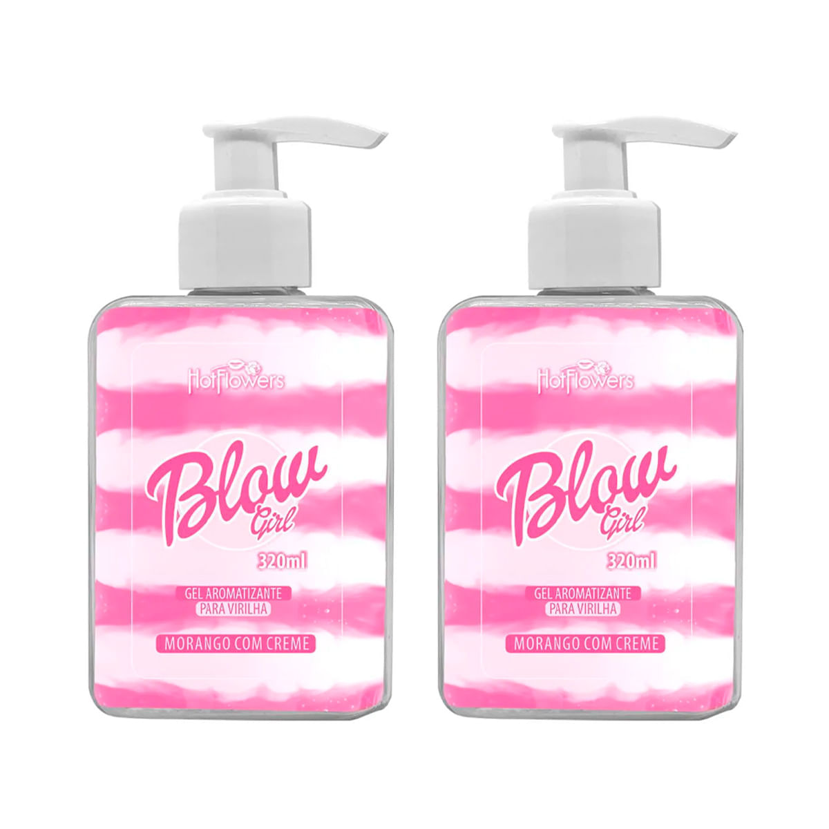 Kit com 2 Blow Girl Gel Aromatizante Beijável Para Virilha