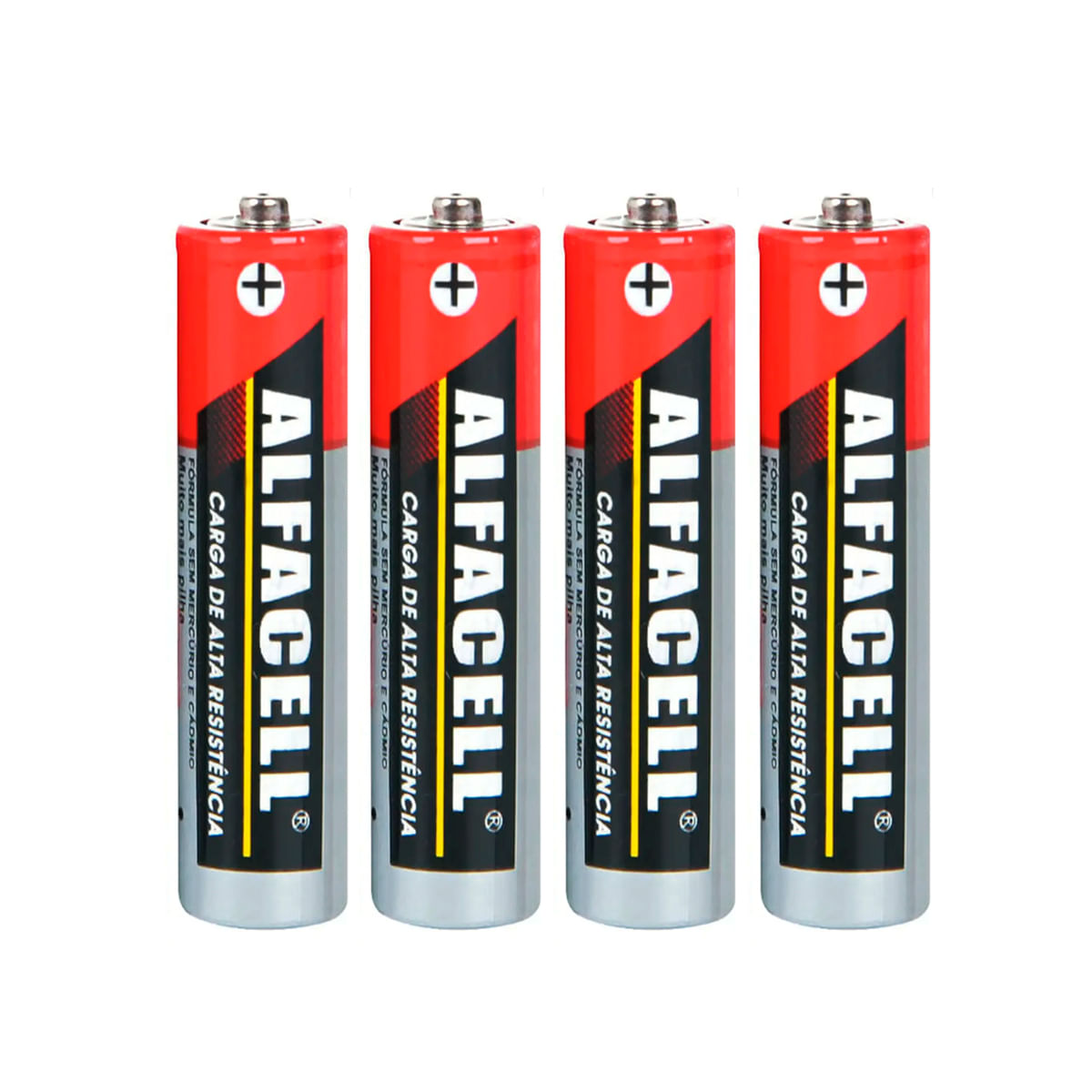 Pilha Comum Palito AAA 1.5V com 4 Unidades Alfacell Pilha Comum Palito AAA 1.5V com 4 Unidades Alfacell