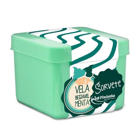 Vela Gelada Sorvete para Massagem de Menta 50g La Pimienta