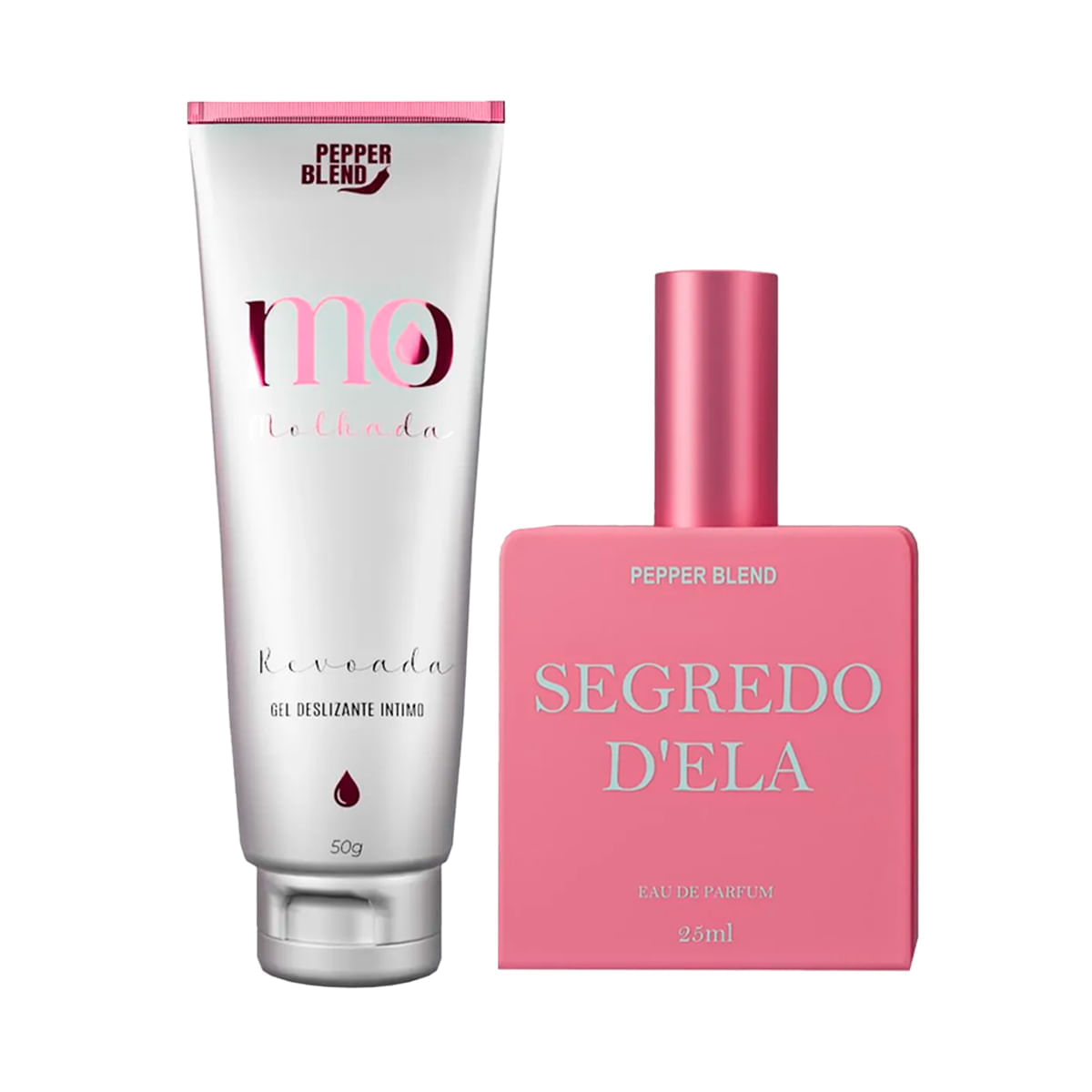Duplinha com MO Molhada Revoada Gel Deslizante e Perfume Segredo D'Ela for Woman Eau de Parfum